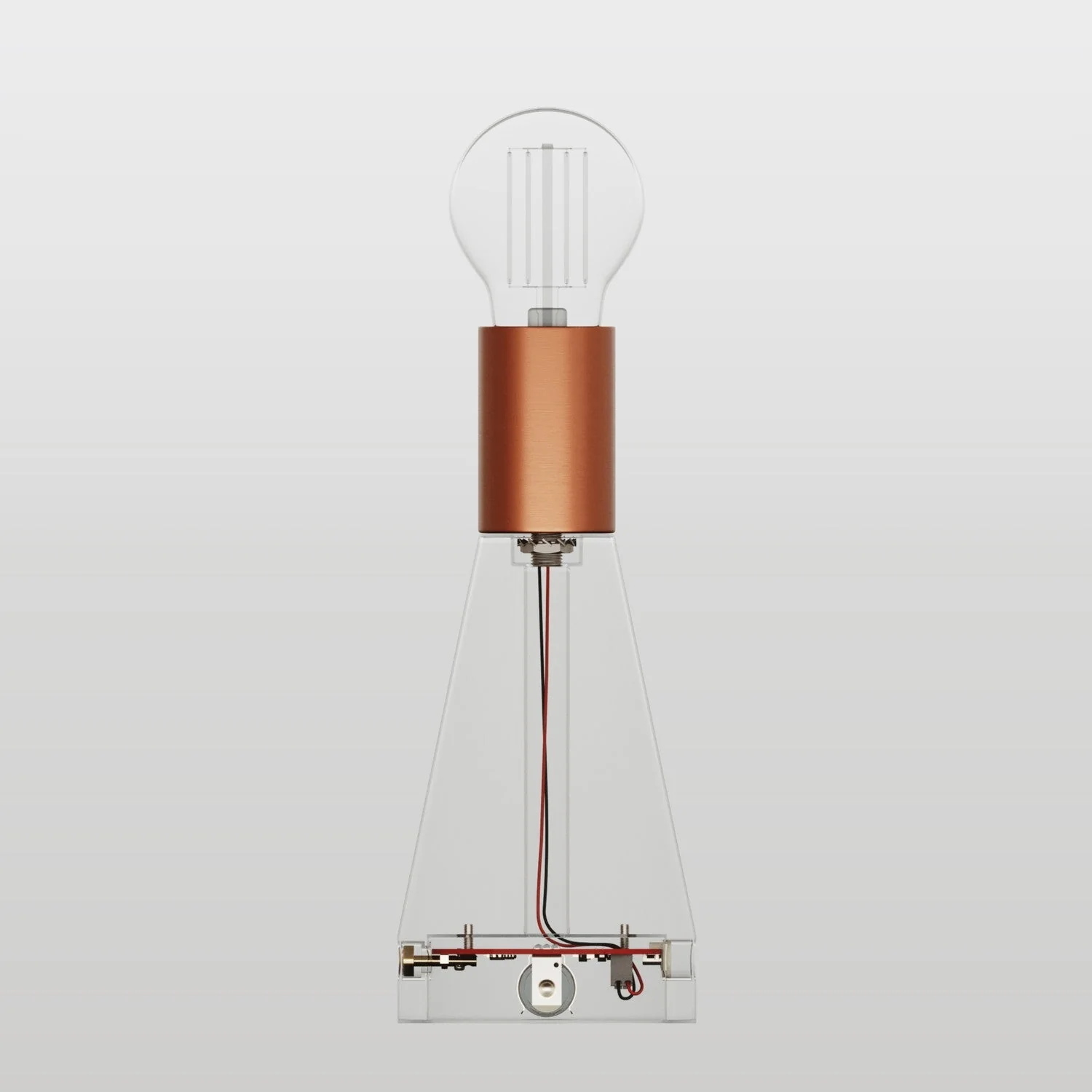 Electronic kit for 5V USB-C battery-powered lamps with E27 Socket - Satin copper - Image 2