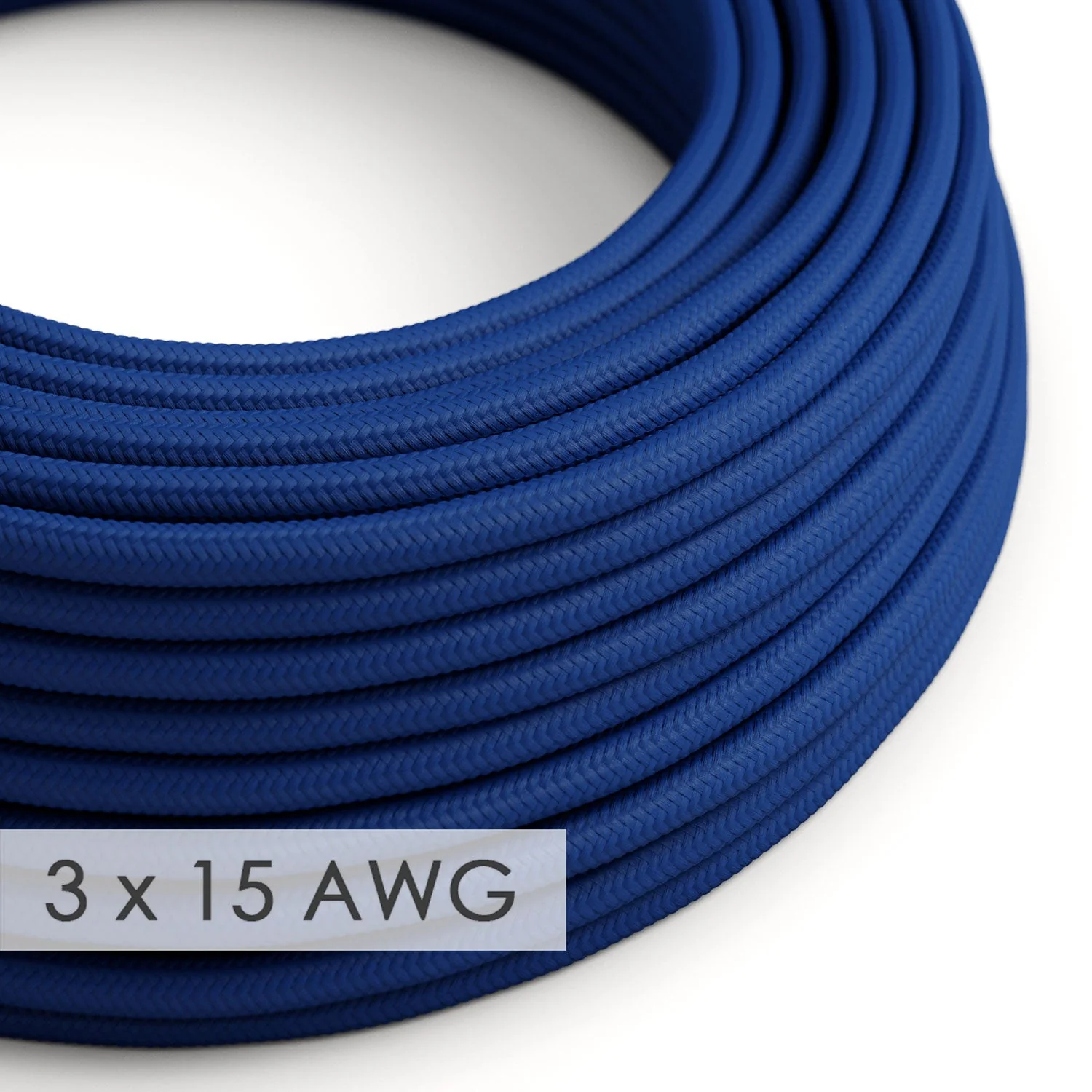 Extension cord - Round Blue Rayon RM12 - 15/3 AWG