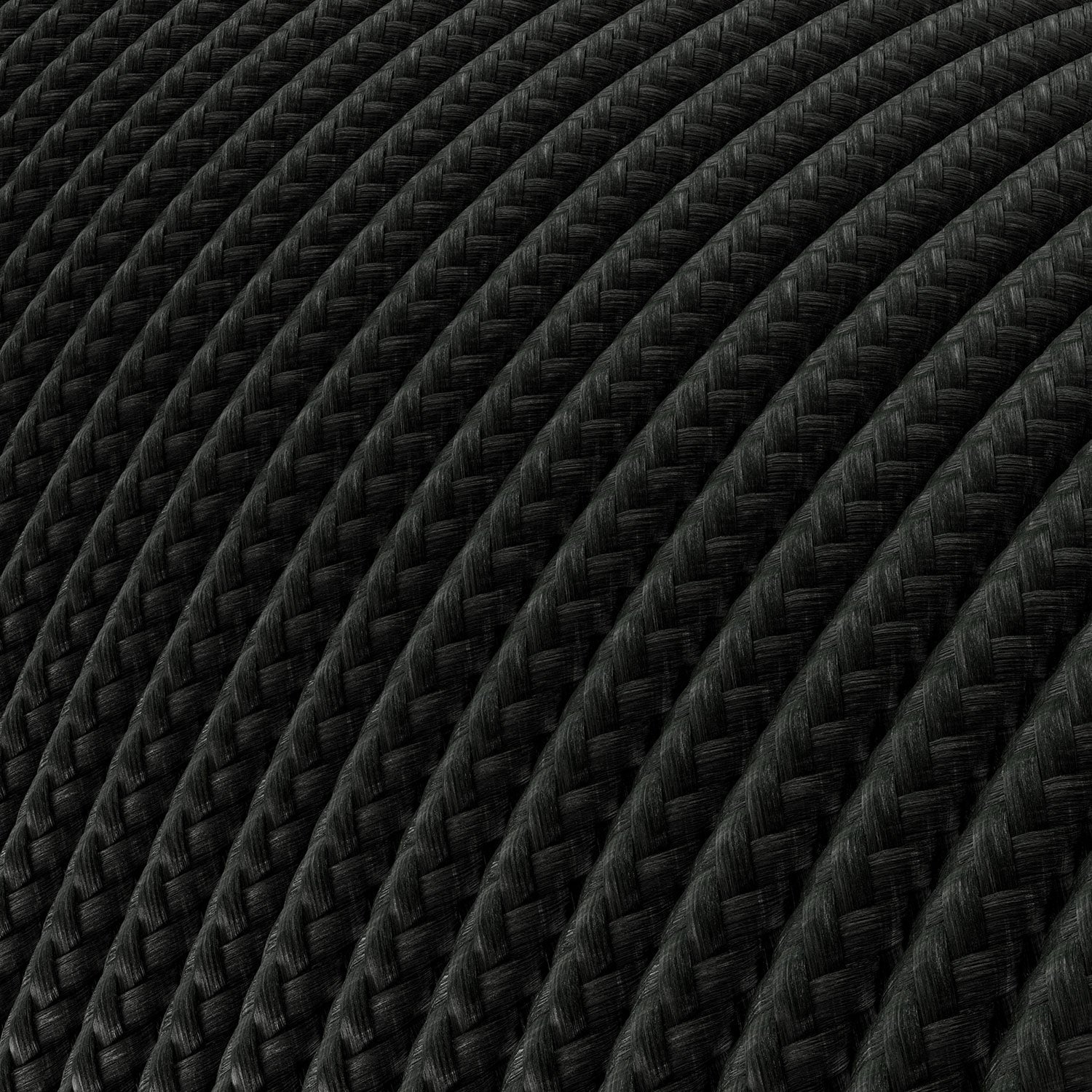Extra Low Voltage power cable coated in silk-effect Black fabric RM04 - Image 2