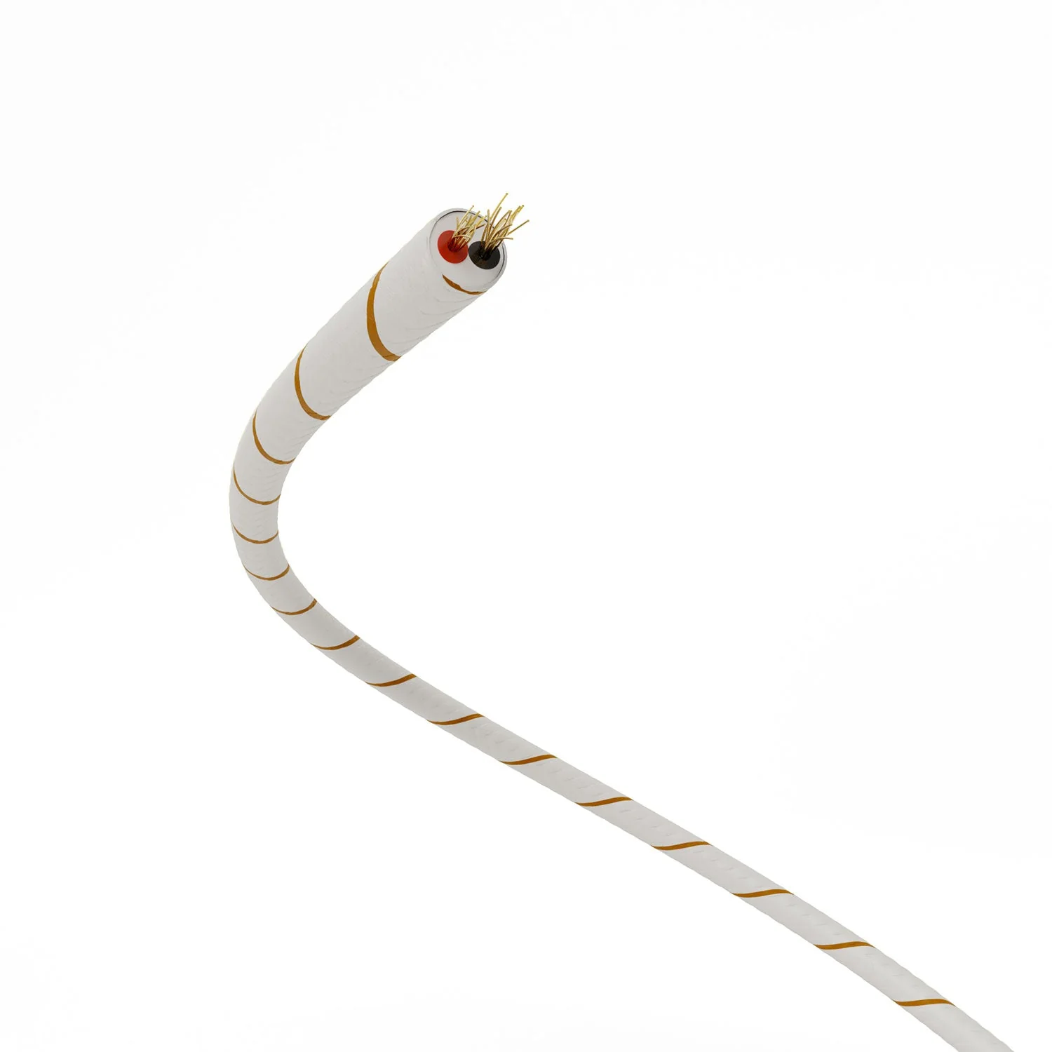 Extra-low-voltage power cable coated in Vertigo Beer Foam ERM43 silk-effect fabric - Image 3