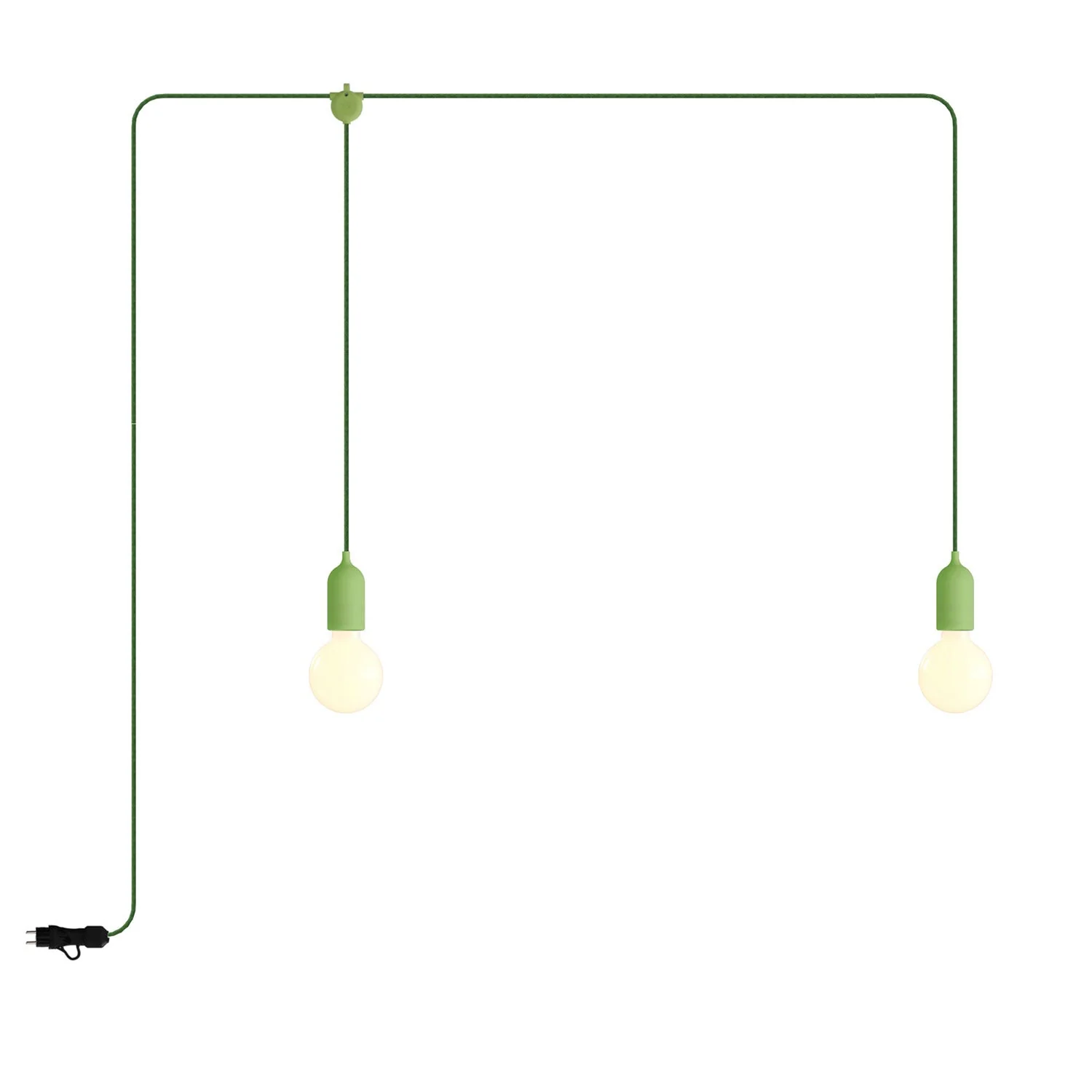 F-Snake Modulair Outdoor Lamp IP65 portable with 2 lights - Meadow Green