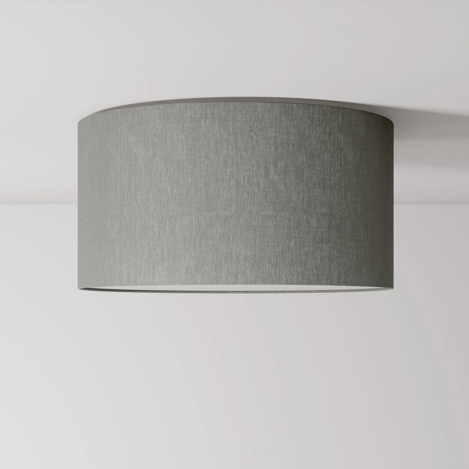 Medium Camelot gray fabric ceiling light - Made in Italy