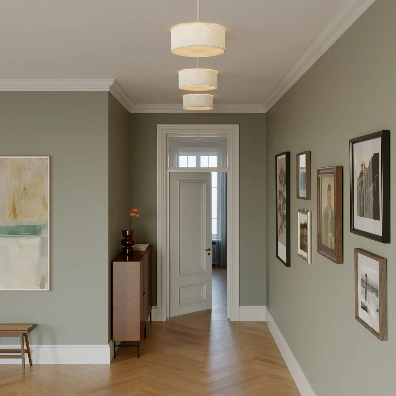 Small Arenal sand fabric ceiling light - Made in Italy - Image 2