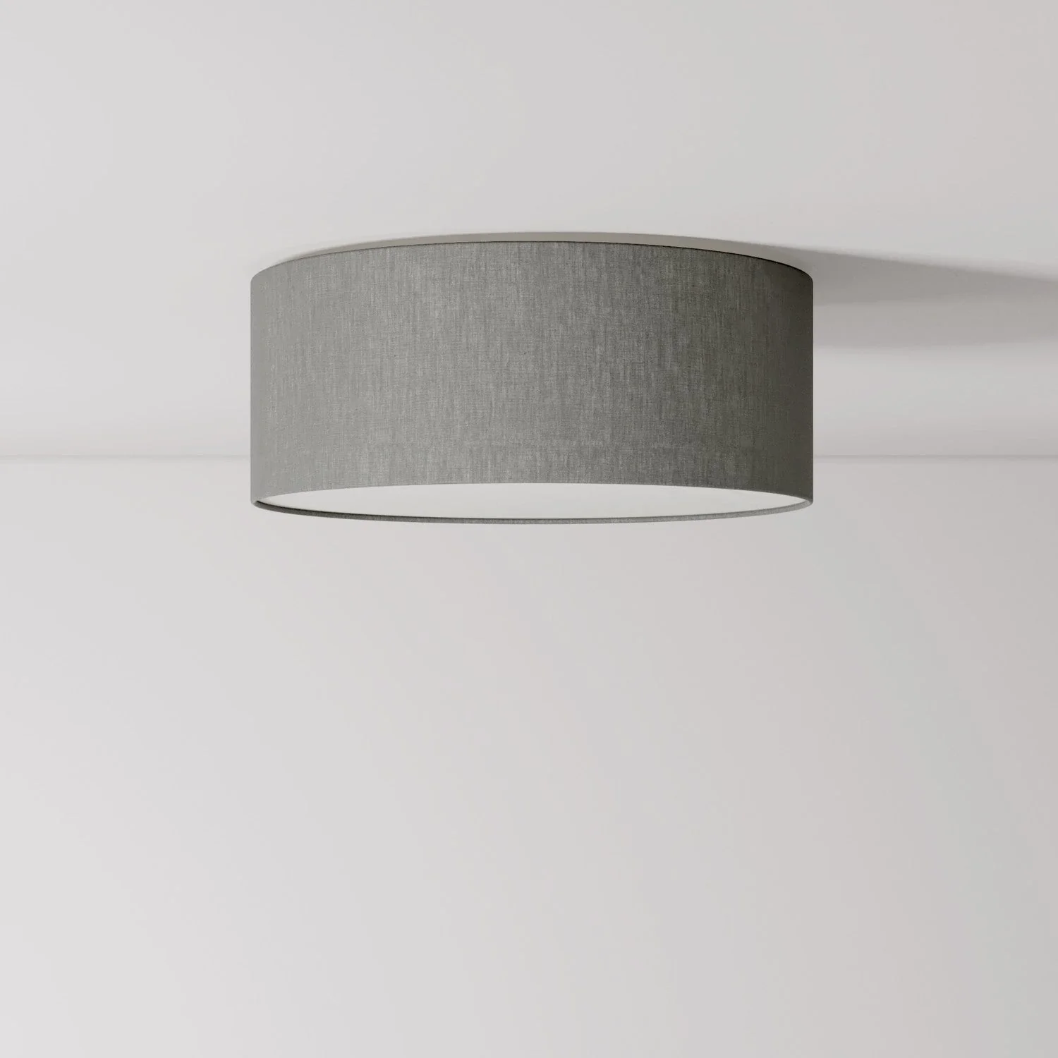 Small Camelot gray fabric ceiling light - Made in Italy