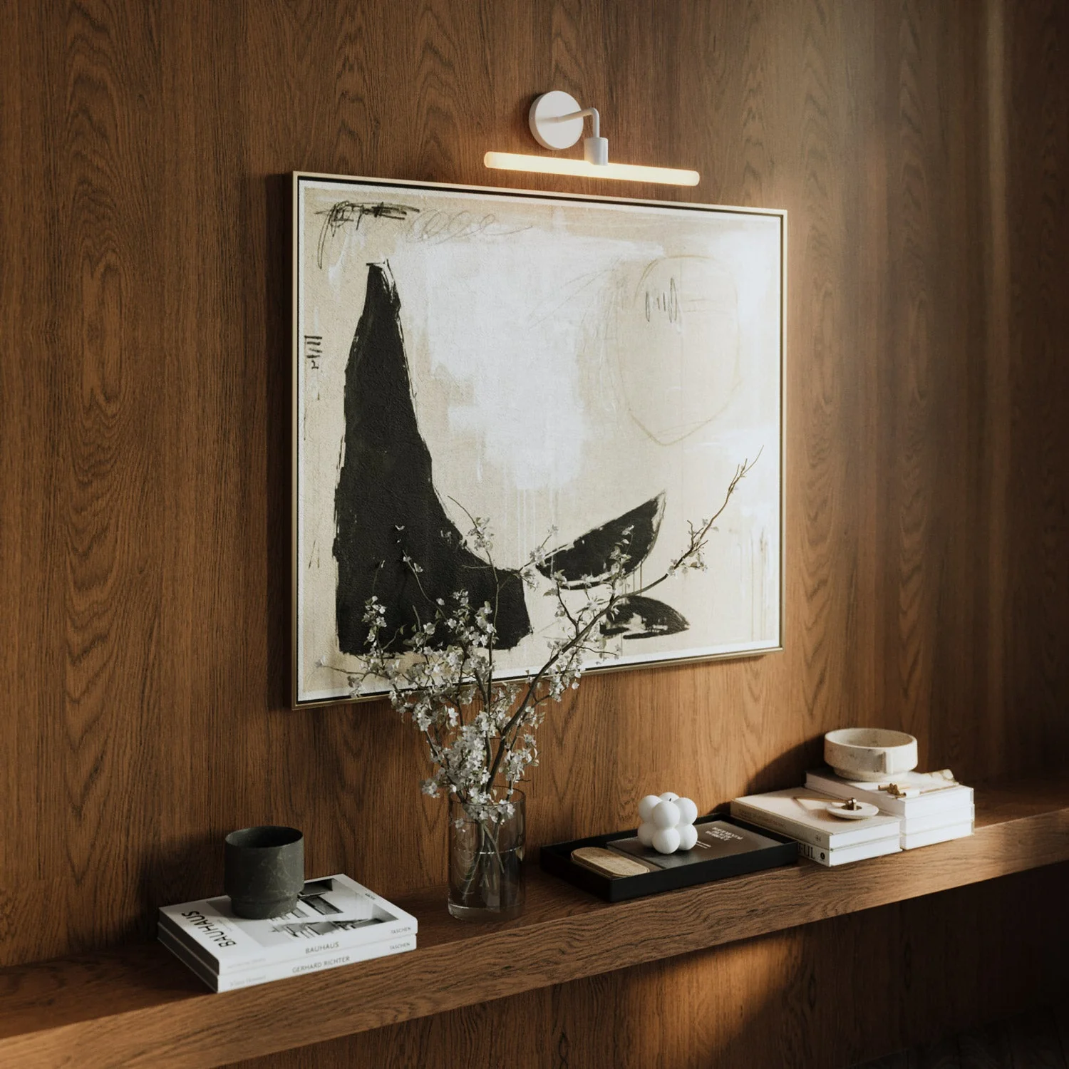 Fermaluce Esse14, Metal Wall Lamp with Curved Extension - White - Image 2