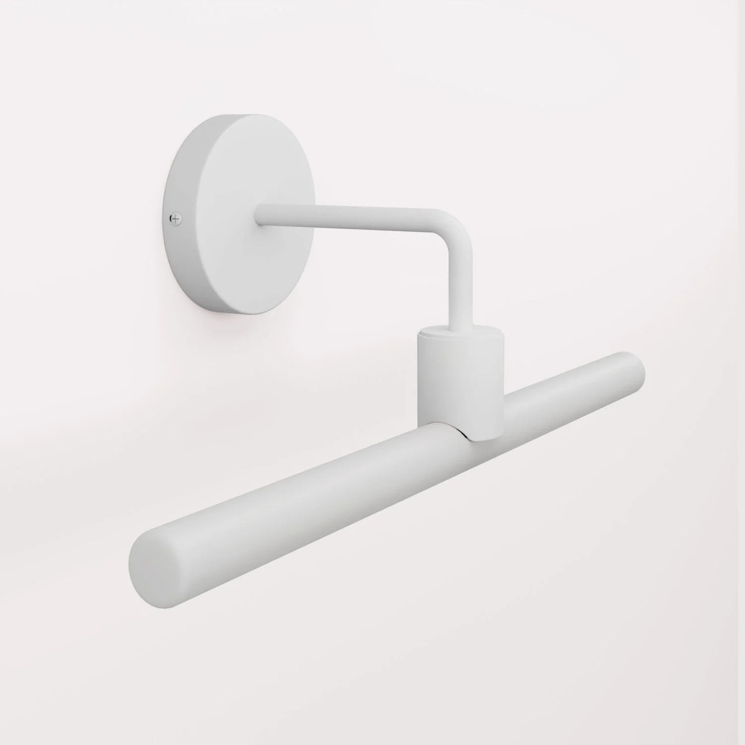Fermaluce Esse14, Metal Wall Lamp with Curved Extension - White - Image 3