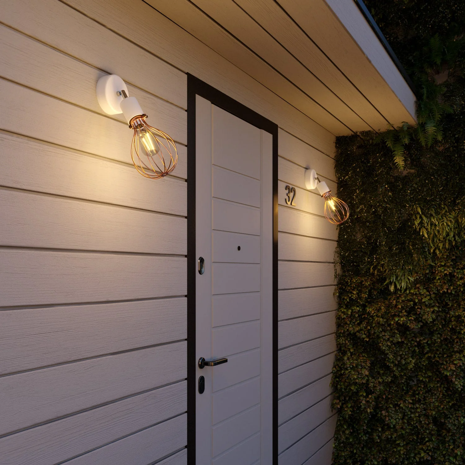 Fermaluce for Modulair lampshade ELEGANT with adjustable joint, ceiling canopy, and IP65 waterproof socket - White - Image 2