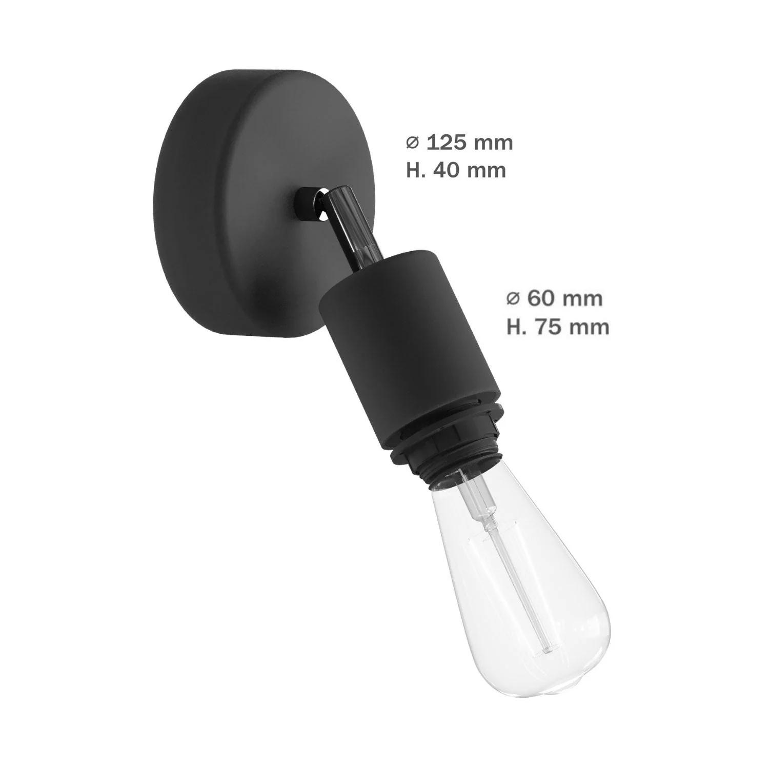 Fermaluce for Modulair lampshade ELEGANT with adjustable joint, ceiling canopy, and IP65 waterproof socket - White - Image 6