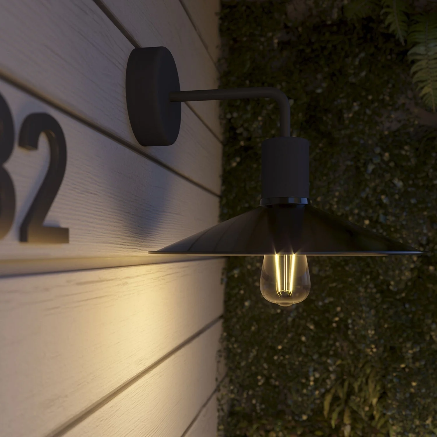 Fermaluce for Modulair ELEGANT lampshade with L extension, ceiling canopy and IP65 waterproof socket - Black - Image 3