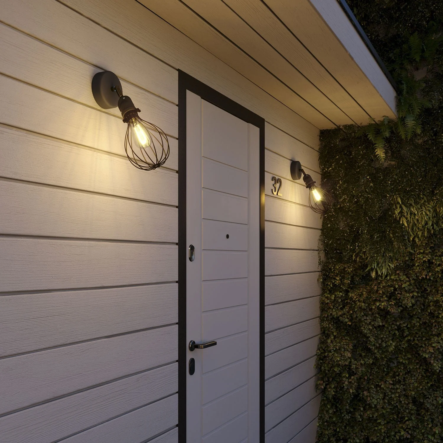 Fermaluce for Modulair lampshade with adjustable joint, ceiling canopy, and IP65 waterproof socket - Black - Image 2