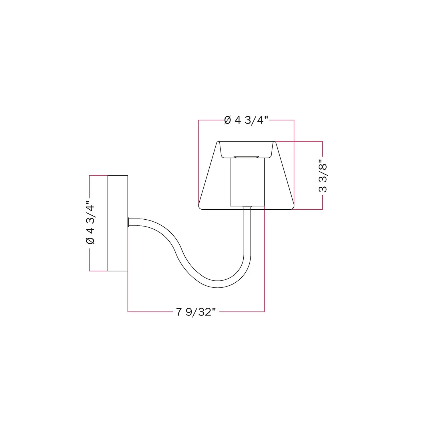 Fermaluce Ghost wall lamp with S-shaped extension - Matt white - Image 5