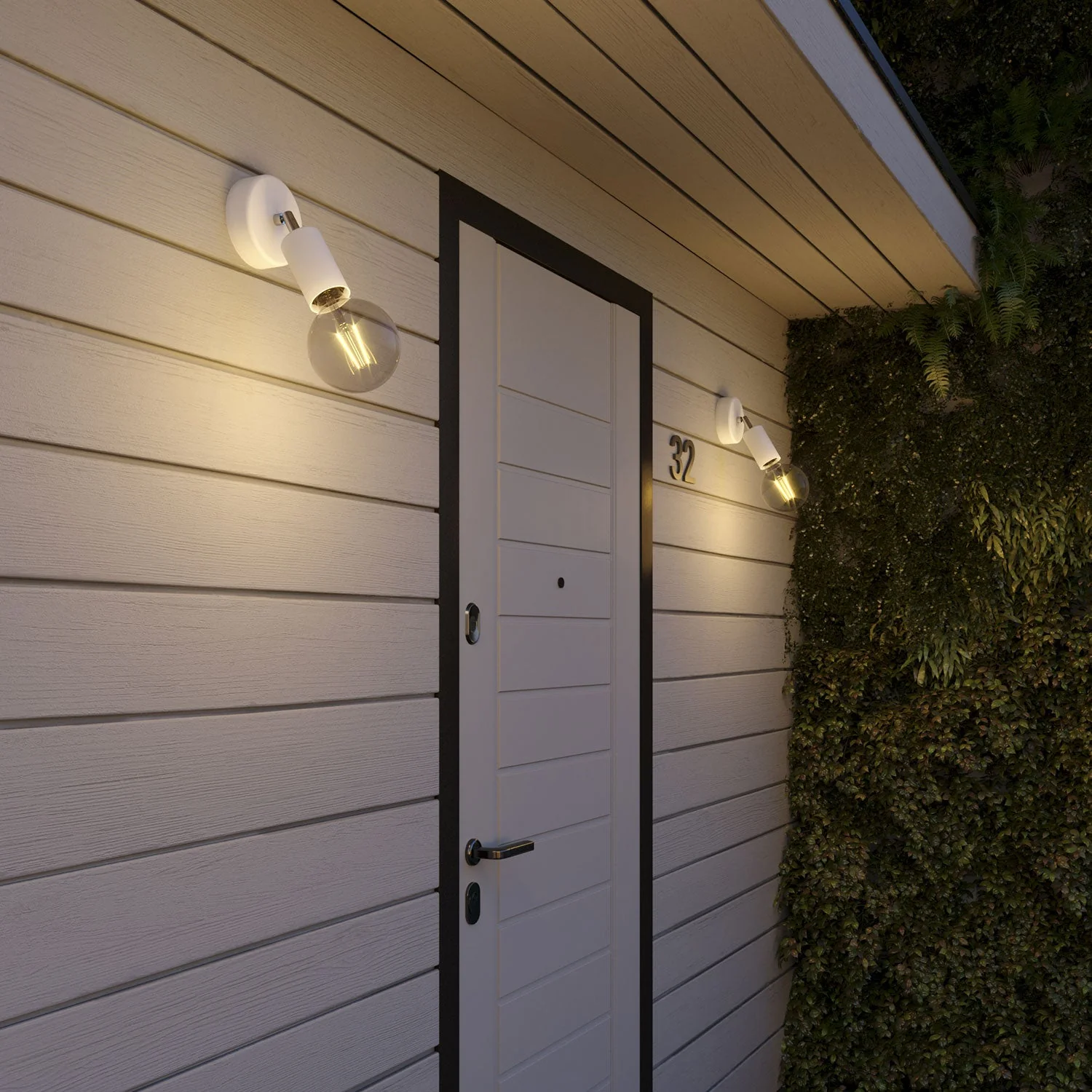 Fermaluce Modulair ELEGANT with adjustable joint, ceiling canopy and IP65 waterproof socket - White - Image 2