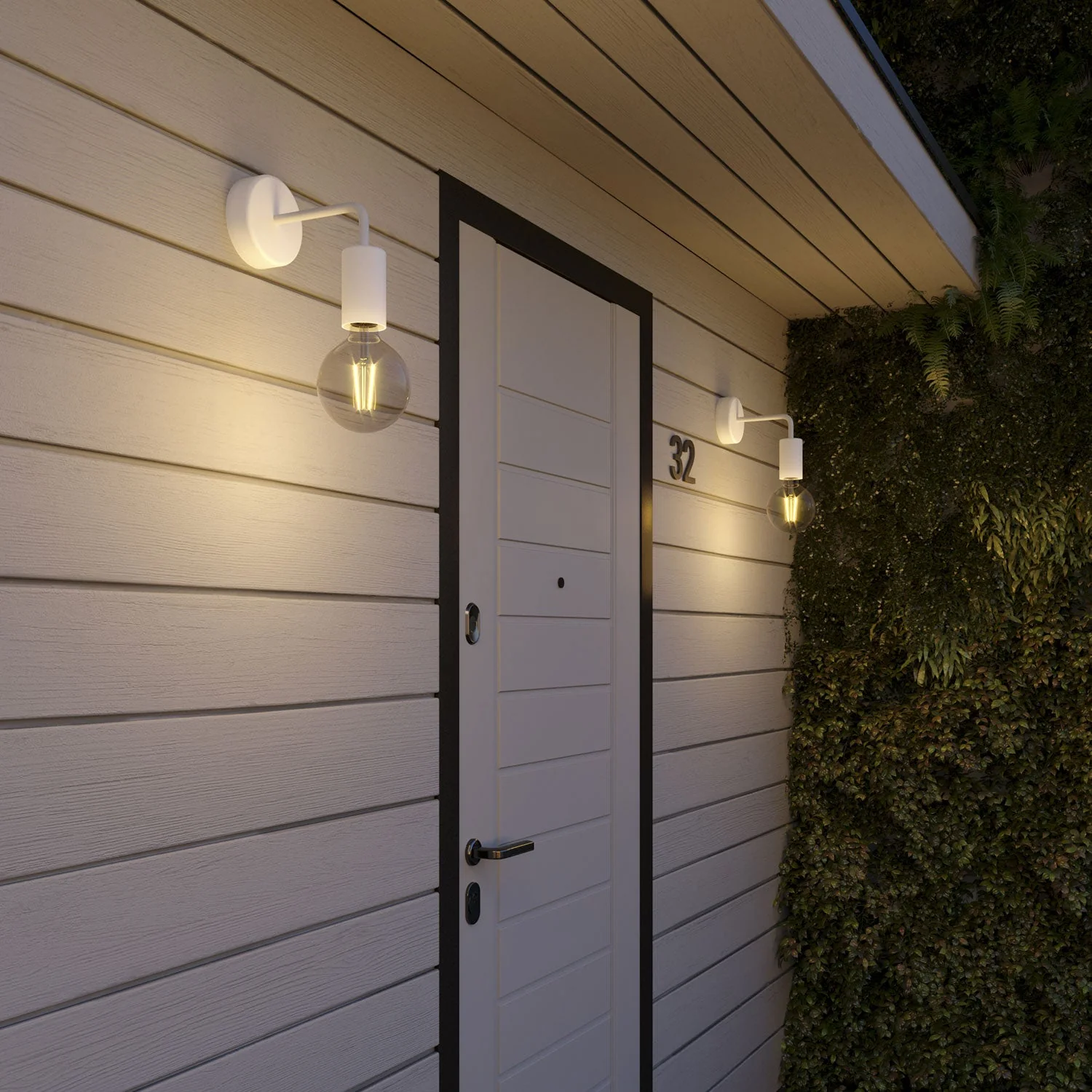 Fermaluce Modulair ELEGANT with L-extension, ceiling canopy and IP65 waterproof socket - White - Image 2