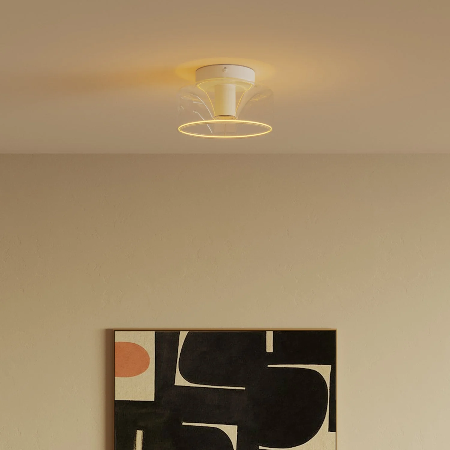 Fermaluce wall lamp Matt white with G02 bulb - Image 3
