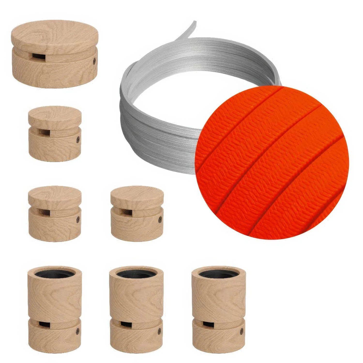 Filé Linear Kit System - with 5 m CF15 cord for string lights and 7 wooden components for indoor use