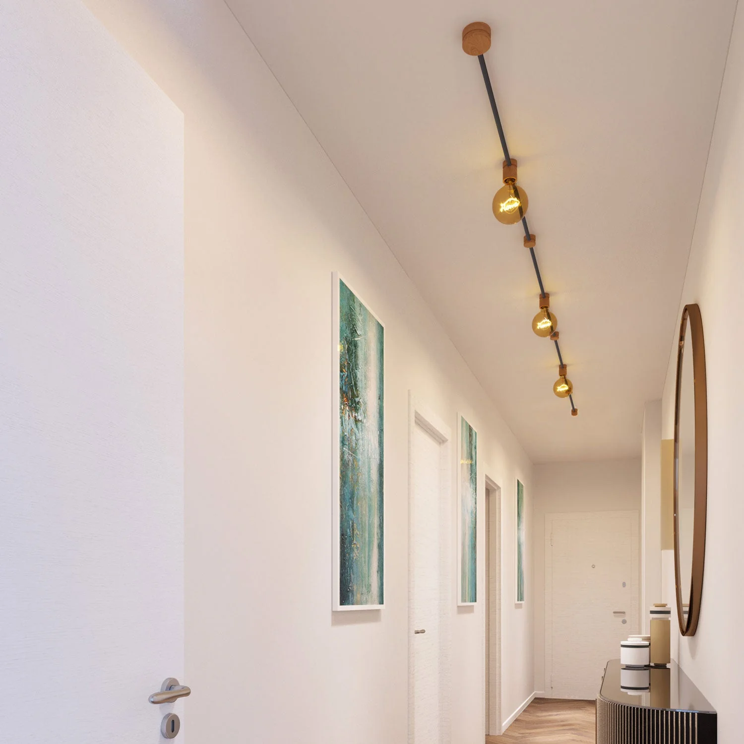 Filé Linear Kit System - with 5 m CM03 cord for string lights and 7 wooden components for interiors - Image 2