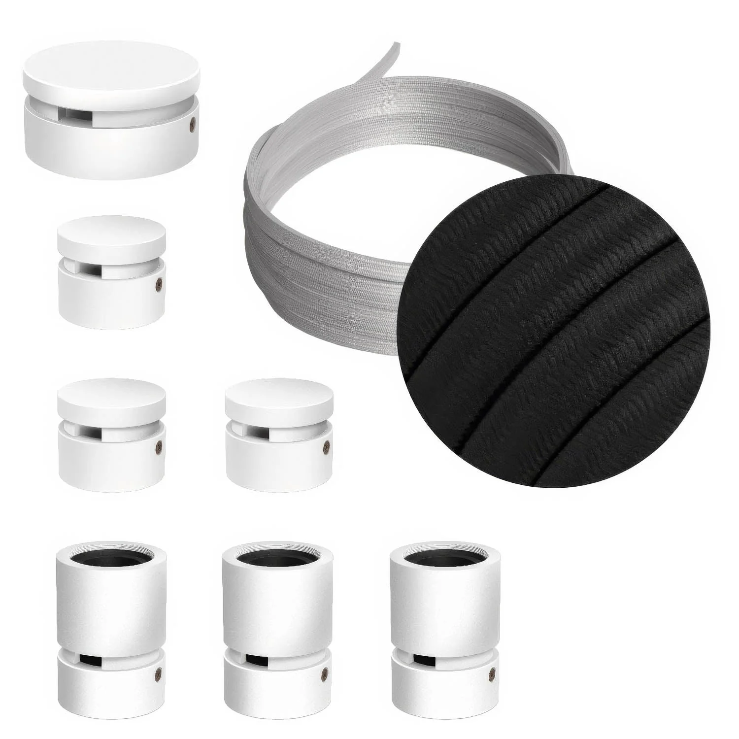 Filé Linear Kit system - with 5 m CM04 cord for string lights and 7 white painted wooden components for interiors