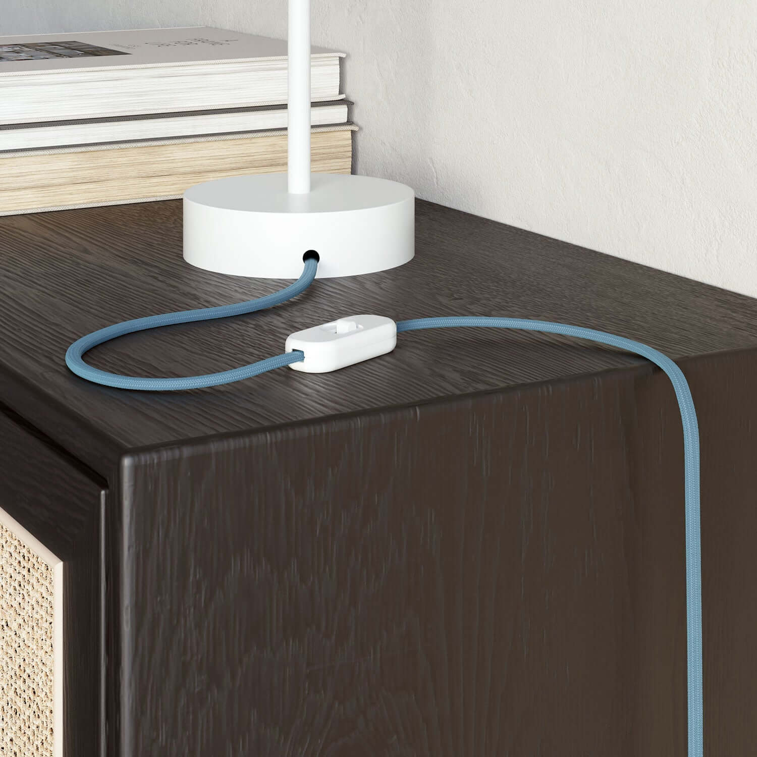 Flat textile cord Baby Blue - PM17 - Image 3