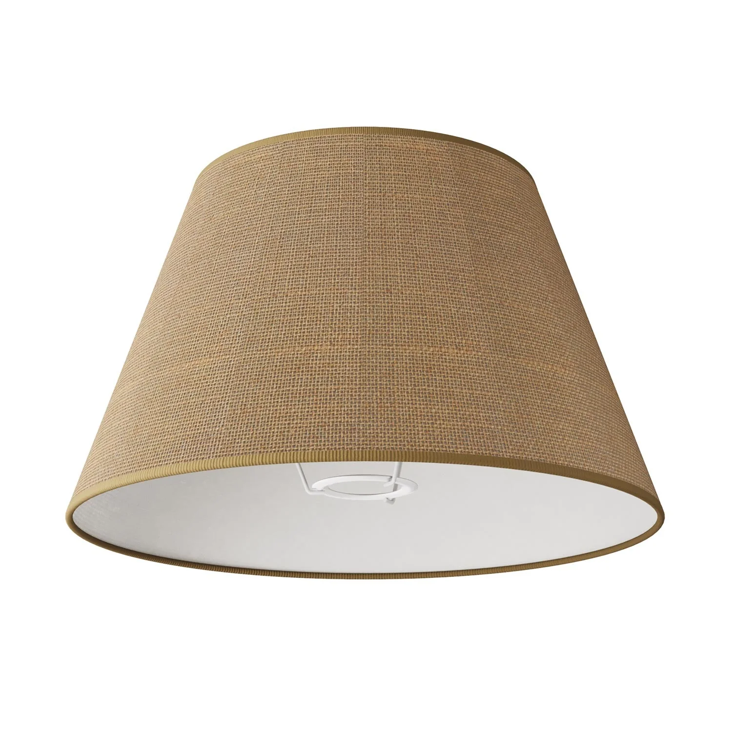 MAG-Y floor lamp with round metal base and Impero M lampshade - Satin copper - Image 4