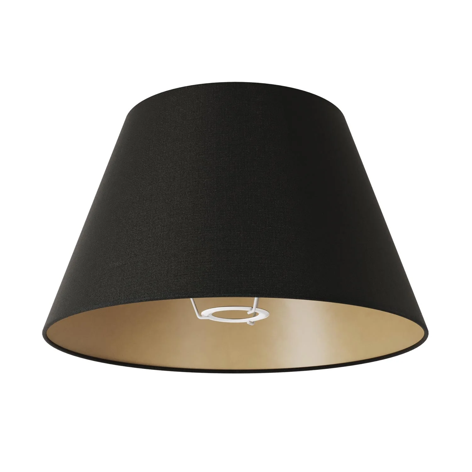 MAG-Y floor lamp with round metal base, Impero M lampshade, and UK plug - Black - Image 4