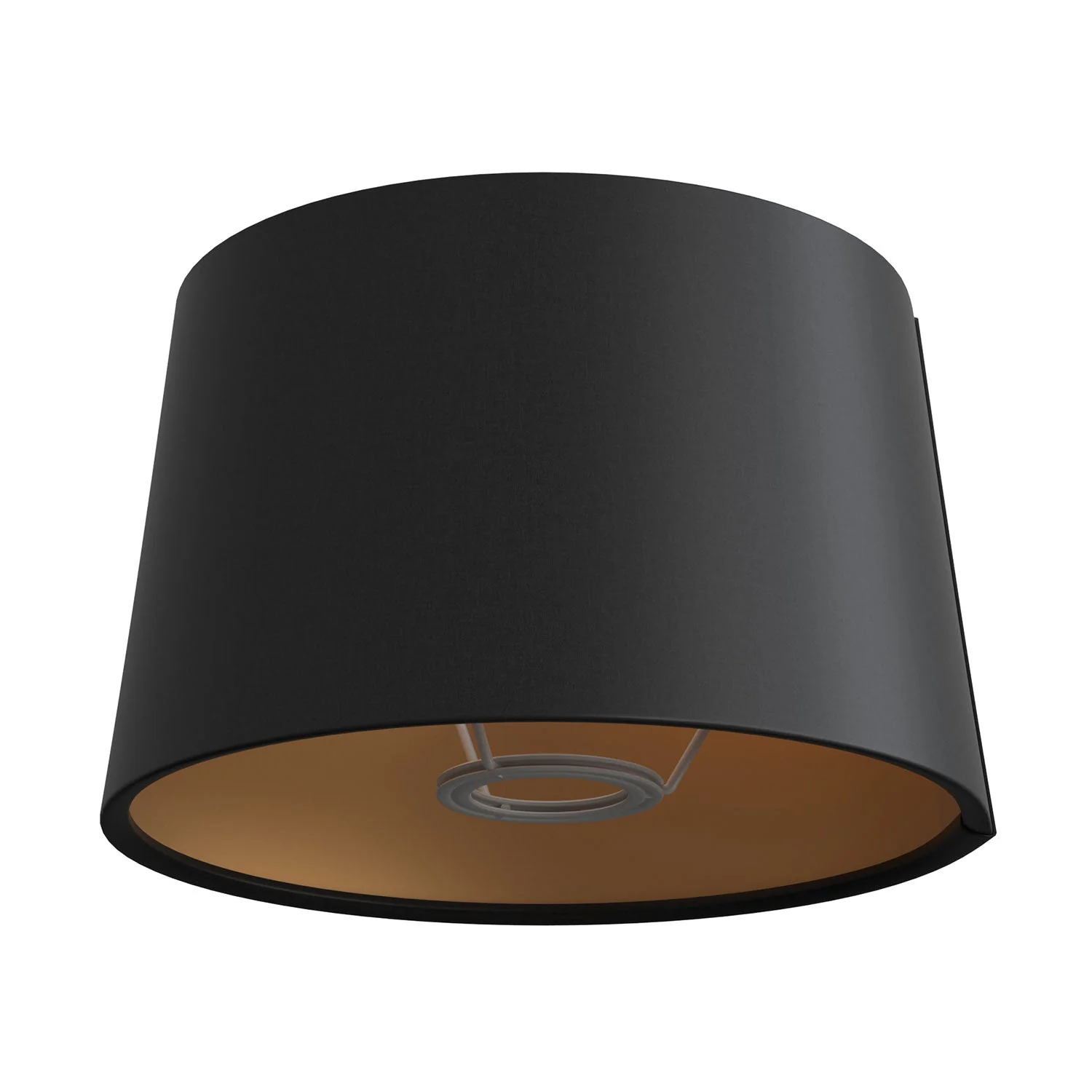 MAG-Y floor lamp with round metal base, Athena lampshade, and UK plug - Black - Image 4