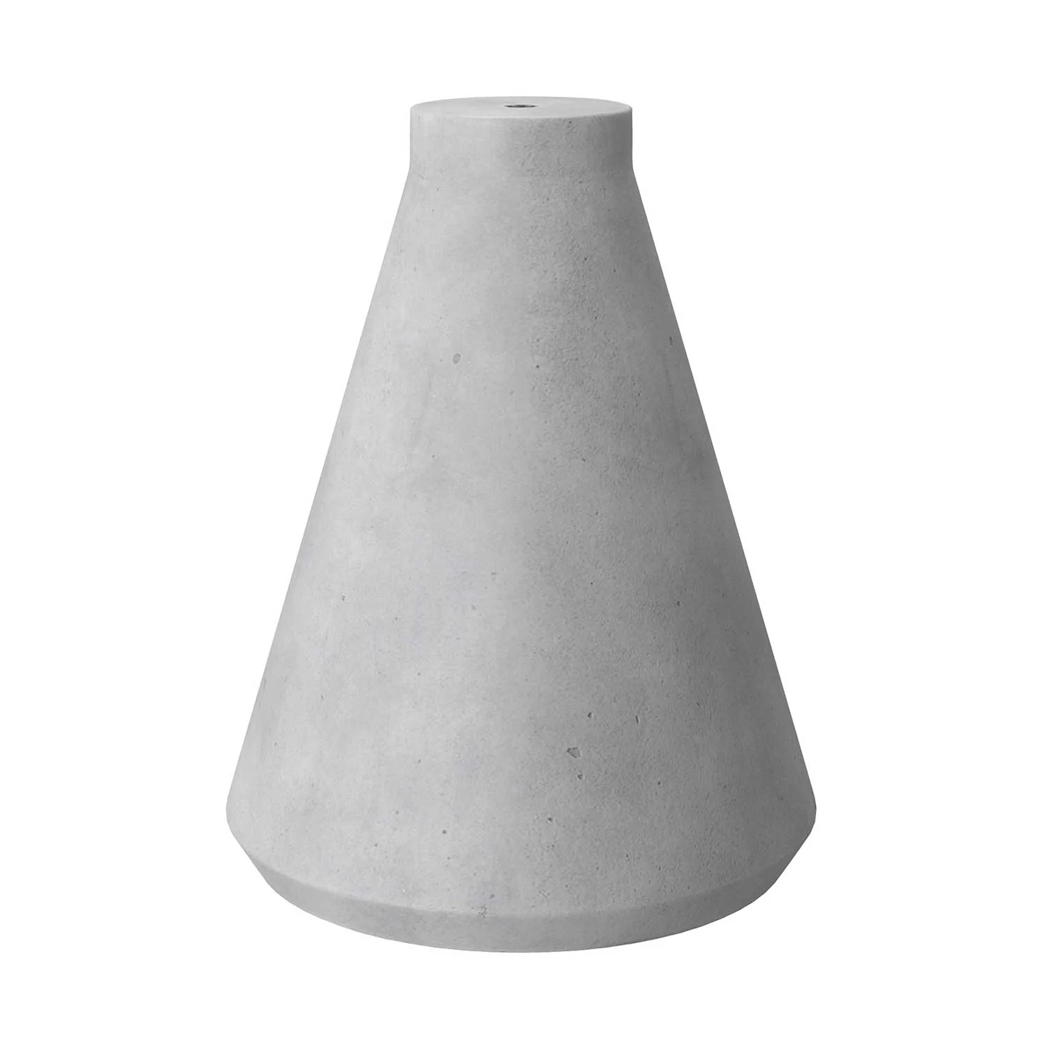 Funnel cement lampshade for pendant light, with cable clamp and E26 socket - Light Cement - Image 3