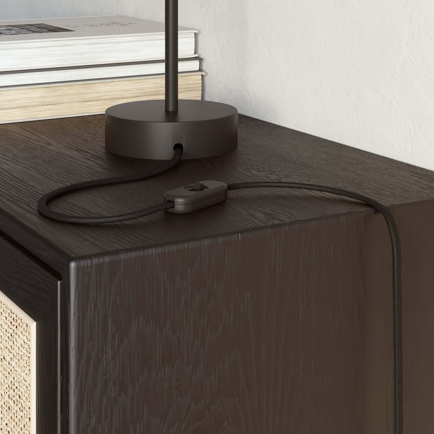 Glossy Carbon Black flat cord - PM04 - Image 3