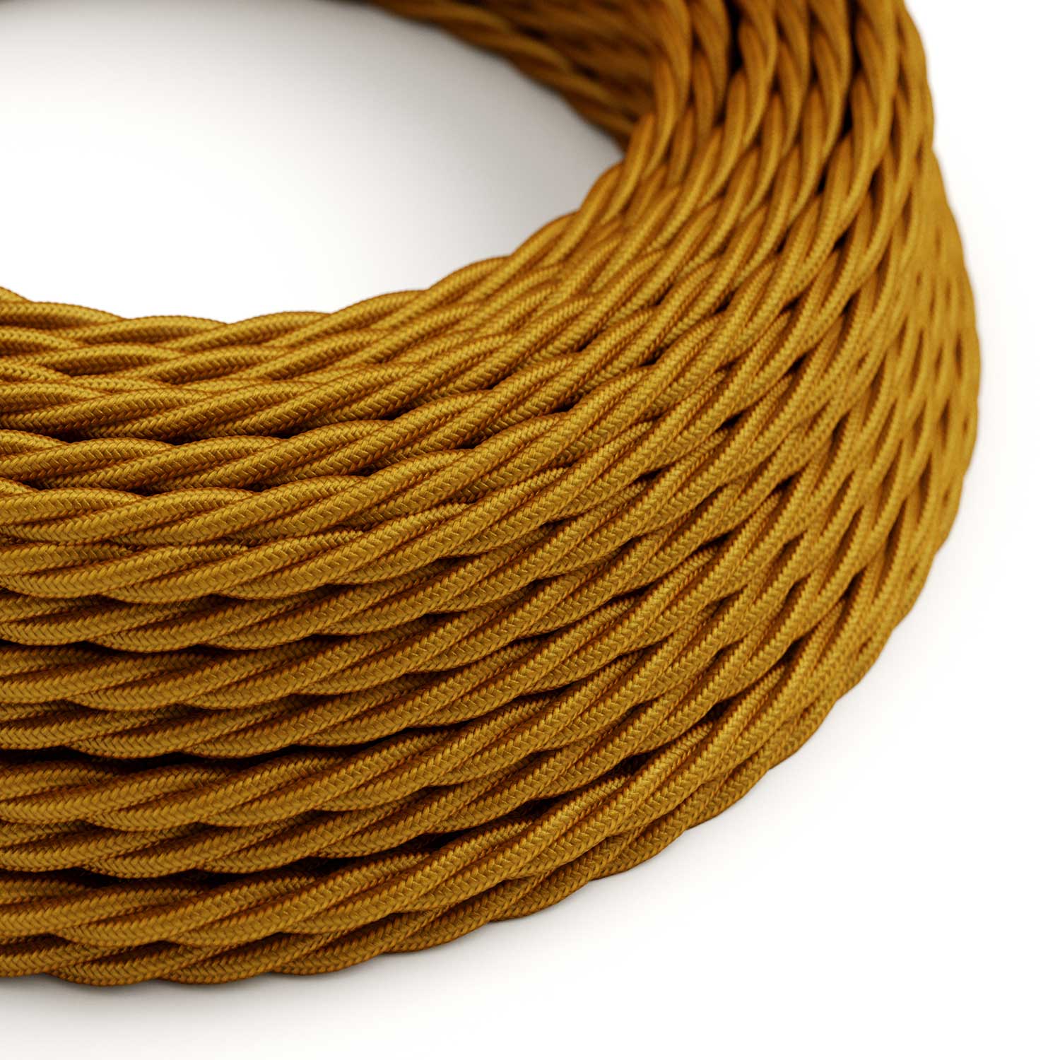 Gold Rayon covered twisted electric cable – TM05