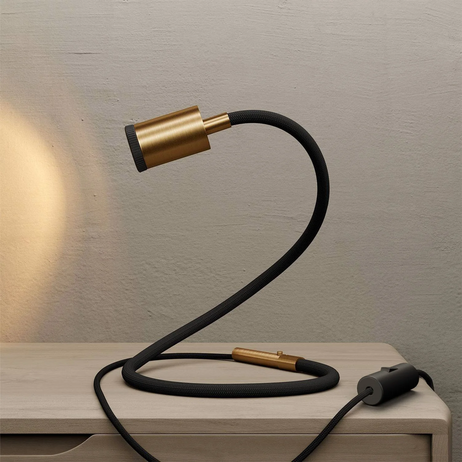 GU1d-one Adjustable lamp without base with mini LED spotlight - Satin bronze - Image 2