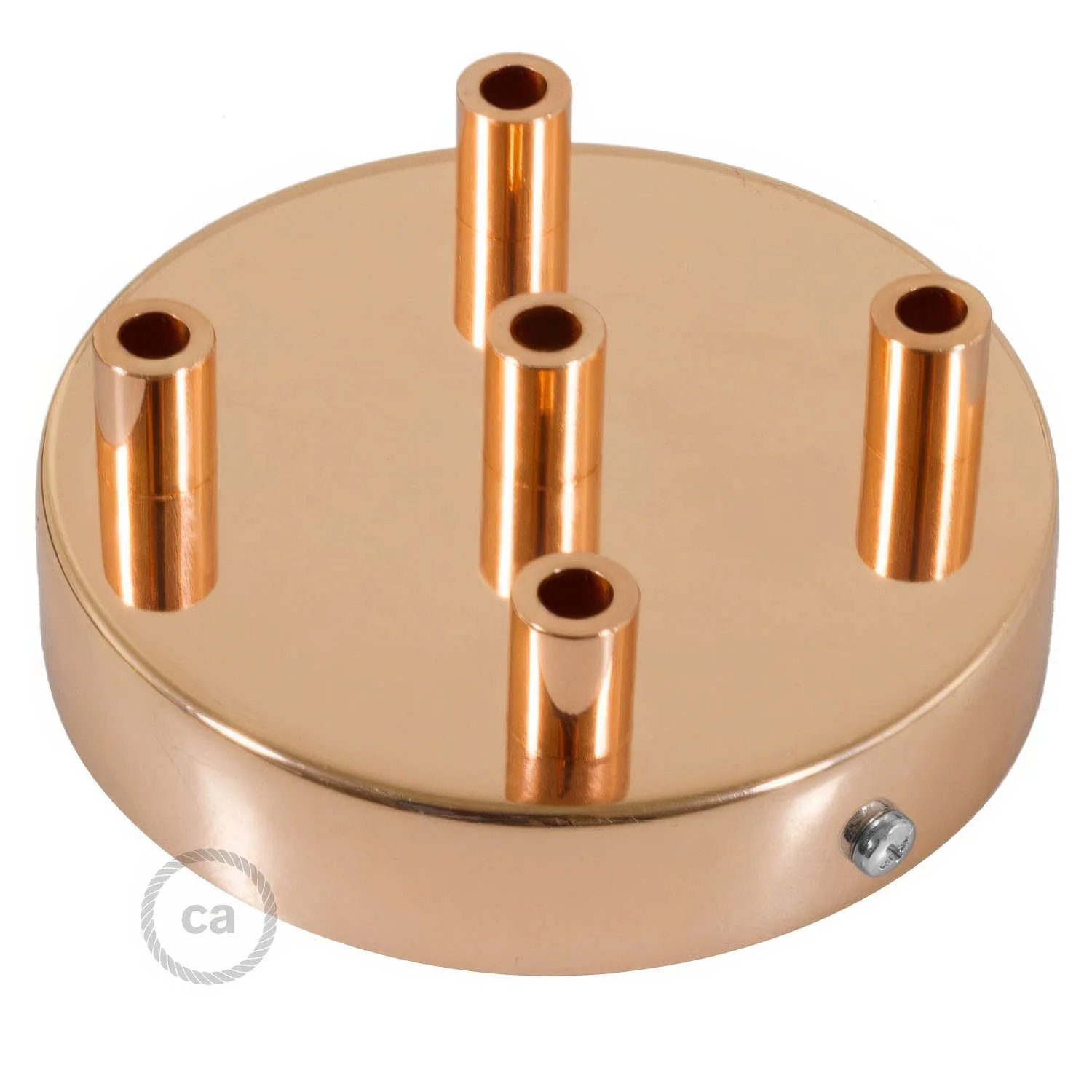 5-hole cylindrical metal ceiling canopy kit - Copper - Image 7