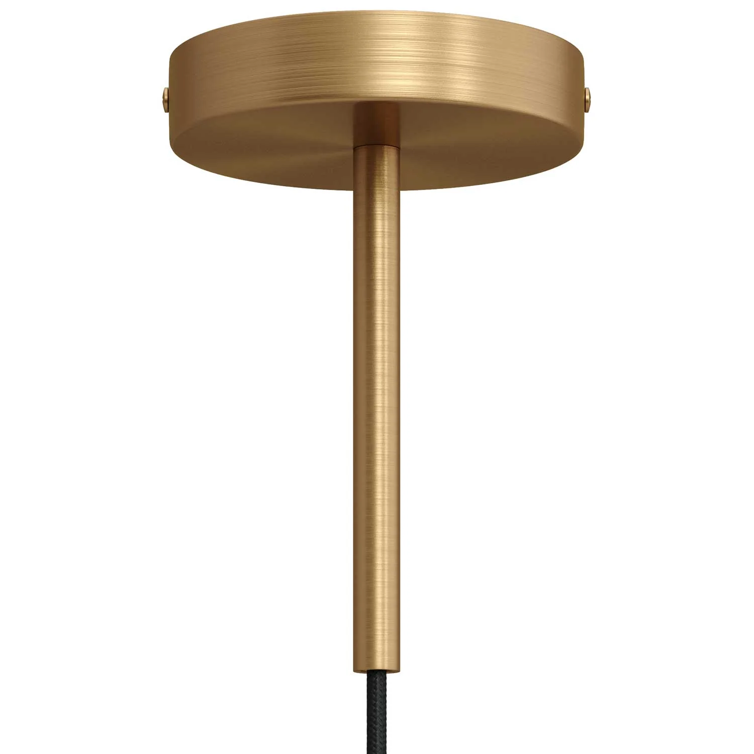Cylindrical metal ceiling canopy kit with 15 cm strain relief - Satin bronze