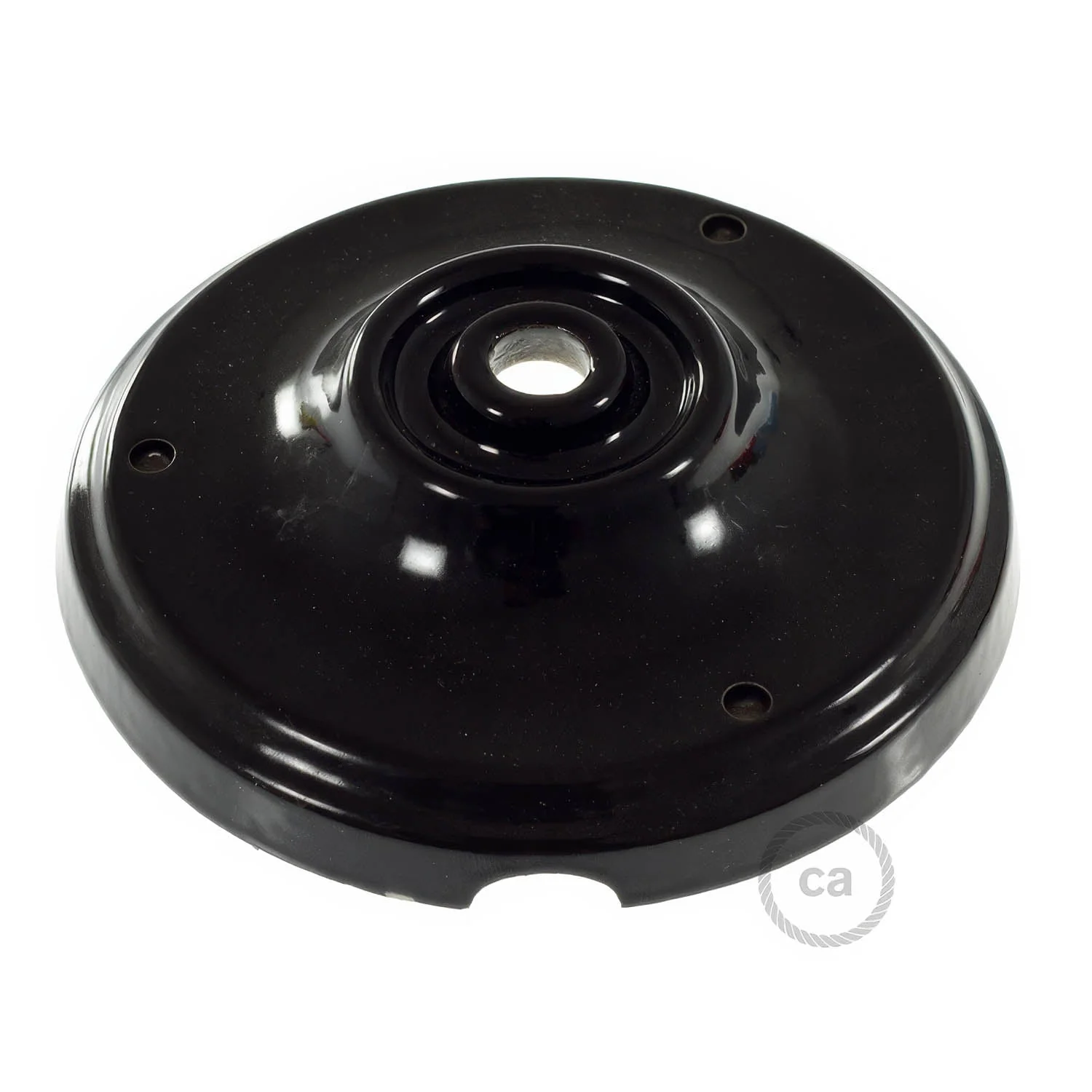 Porcelain ceiling canopy kit - Black - Image 2