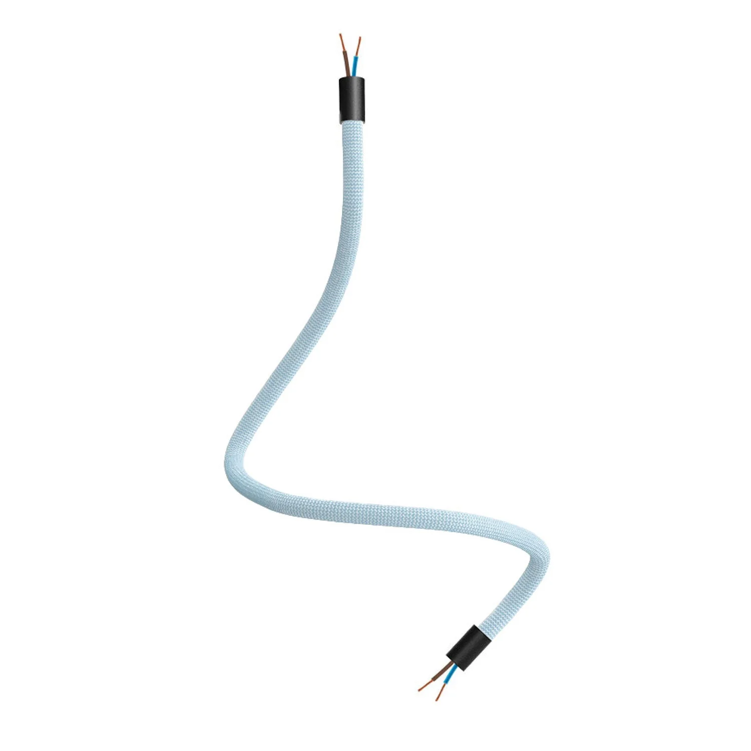 Creative Kit Flex flexible tube covered in RM76 Sugar Paper Blue fabric with metal ends - Image 15