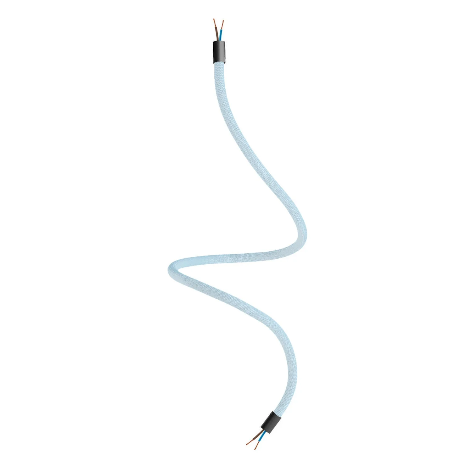 Creative Kit Flex flexible tube covered in RM76 Sugar Paper Blue fabric with metal ends - Image 17
