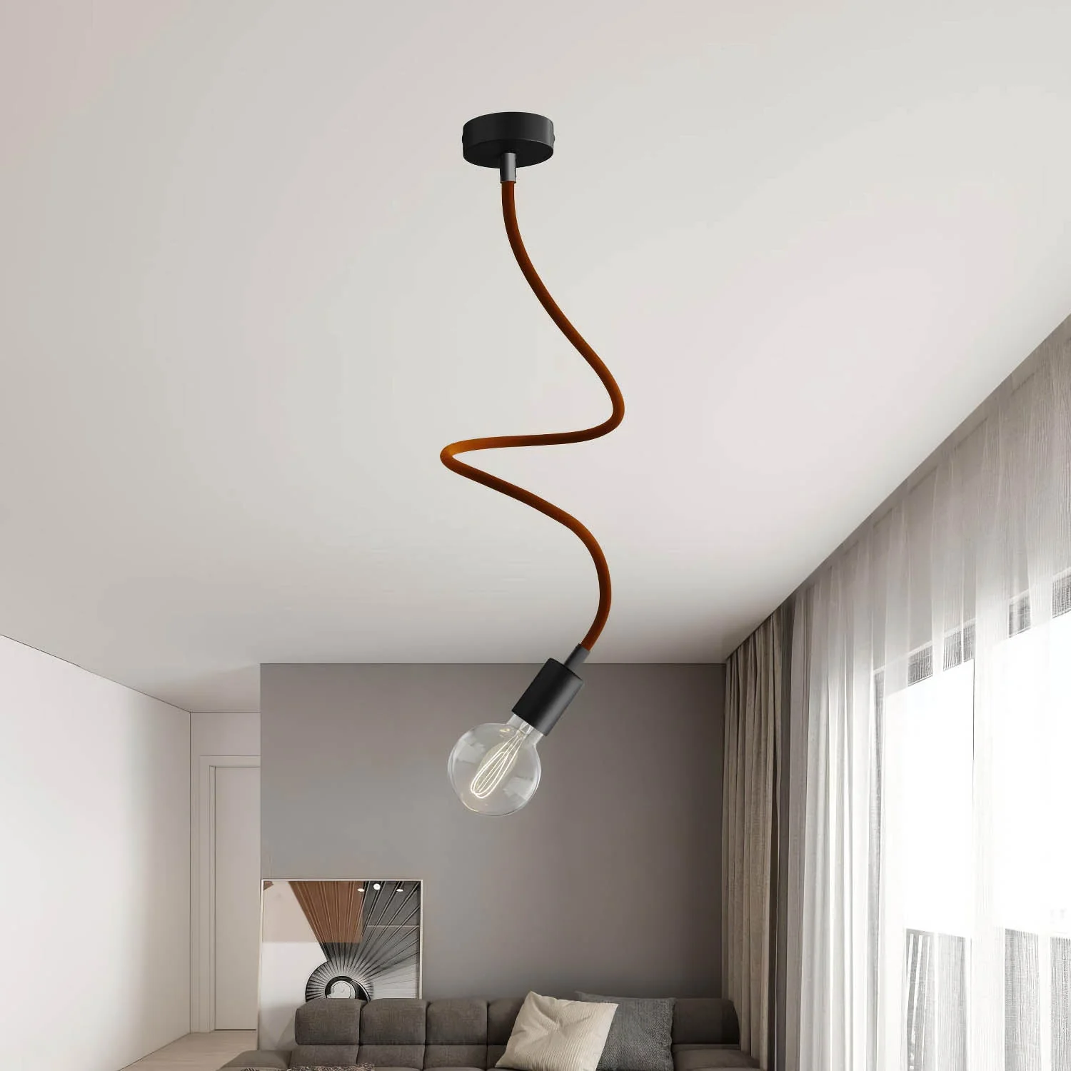 Creative Kit Flex extension fabric-covered hose RM13 Brown with metal ends - Image 18