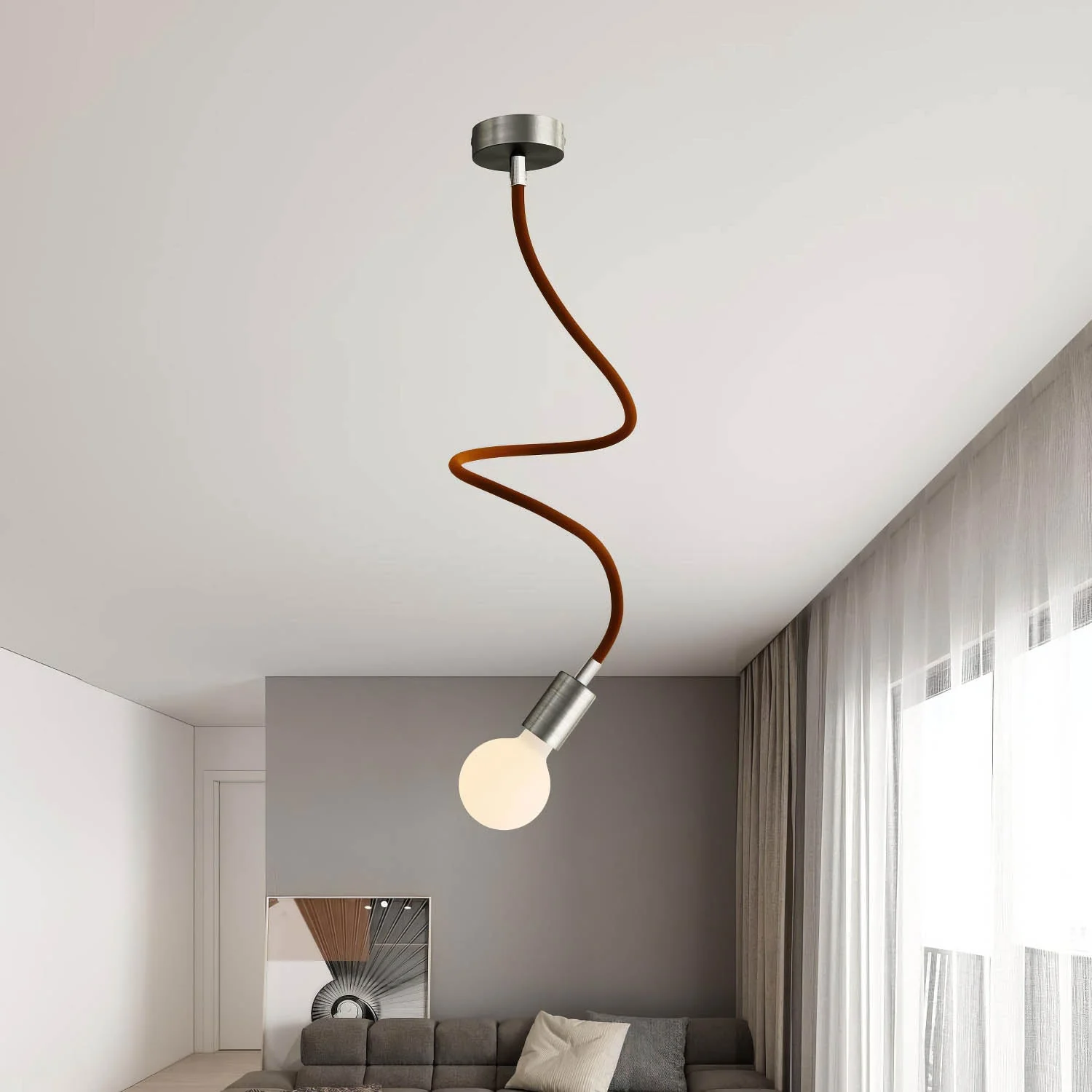 Creative Kit Flex extension fabric-covered hose RM13 Brown with metal ends - Image 25