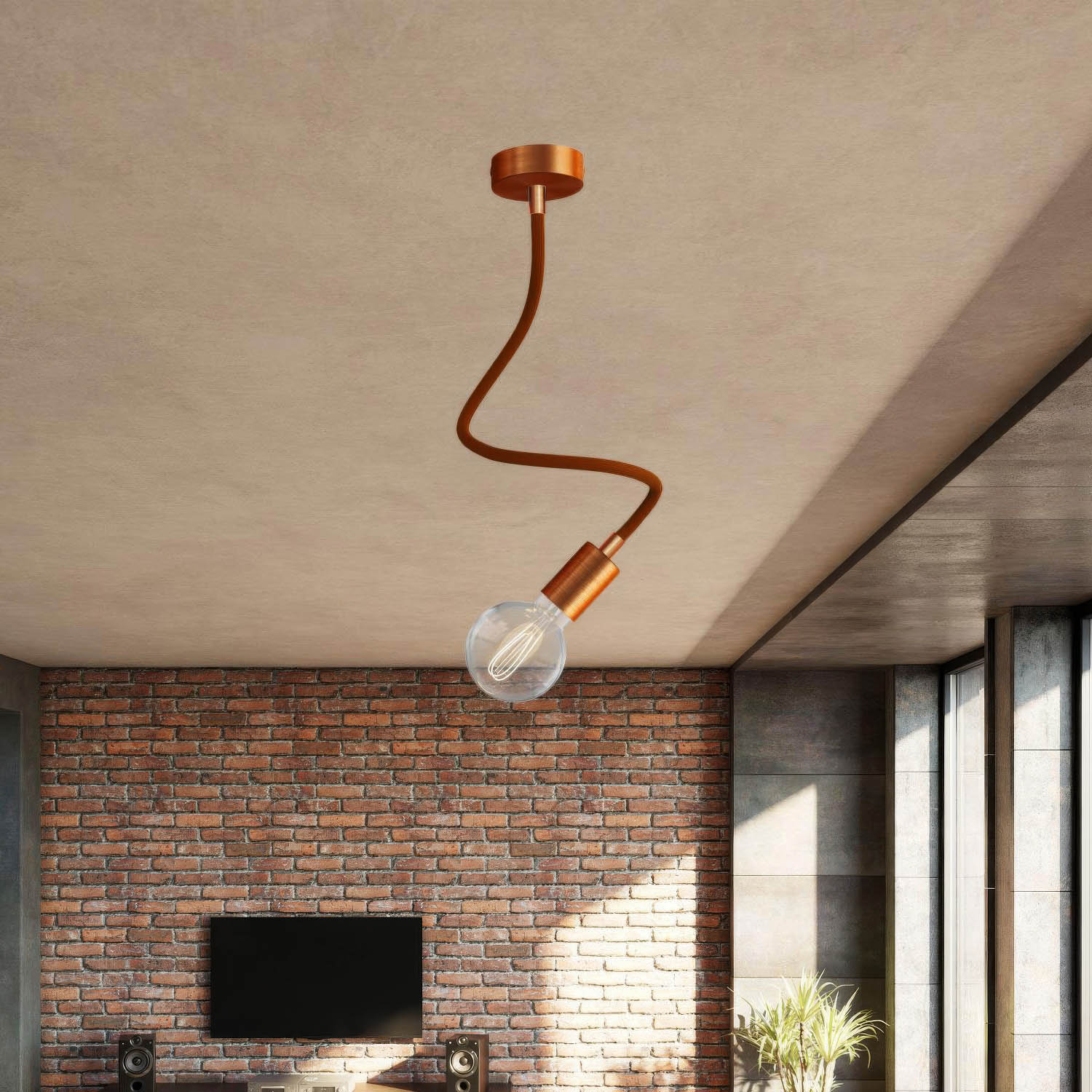Creative Kit Flex extension fabric-covered hose RM13 Brown with metal ends - Image 30