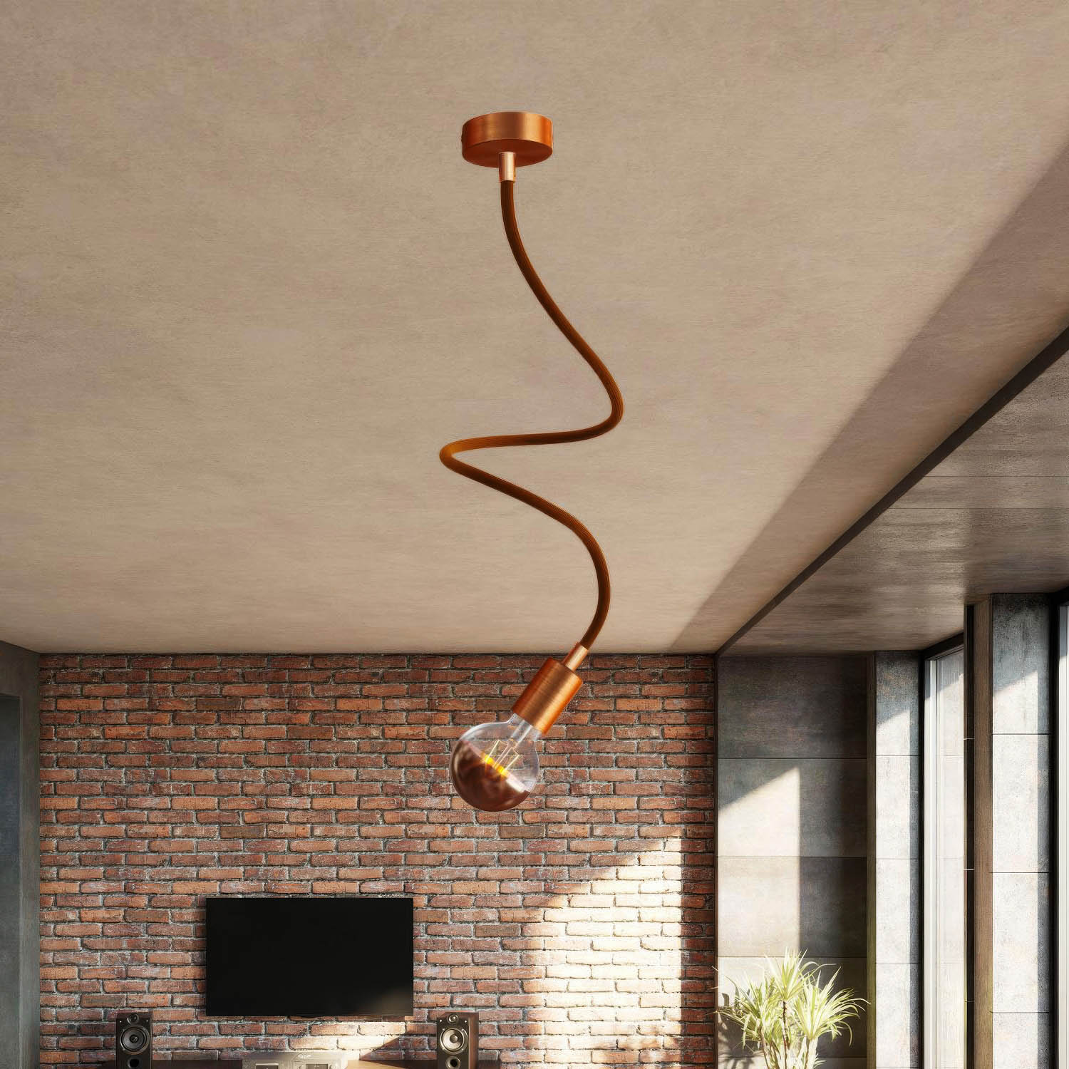 Creative Kit Flex extension fabric-covered hose RM13 Brown with metal ends - Image 32