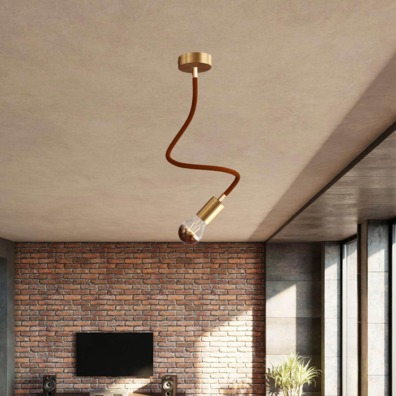 Creative Kit Flex extension fabric-covered hose RM13 Brown with metal ends - Image 37