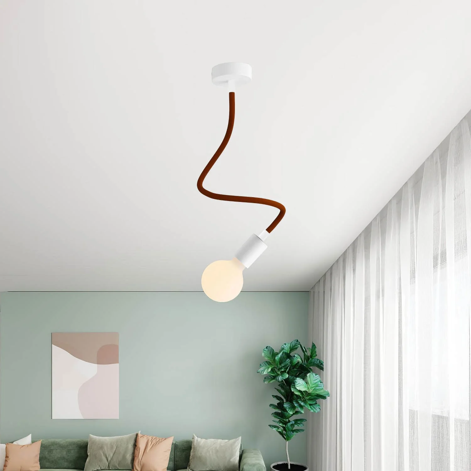 Creative Kit Flex extension fabric-covered hose RM13 Brown with metal ends - Image 7