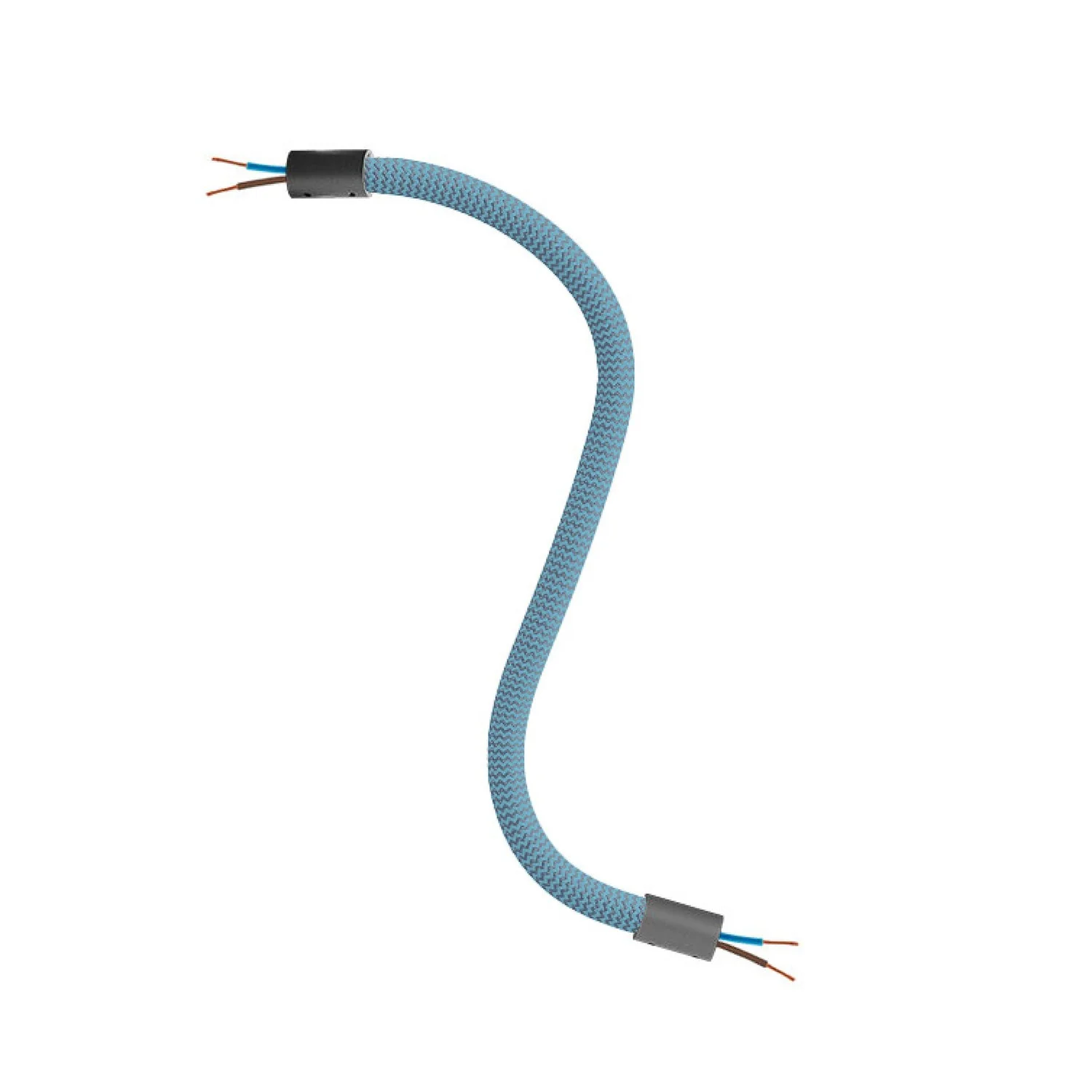 Creative Flex kit with RM78 Petrolio fabric-covered flexible tube and metal end caps - Image 12