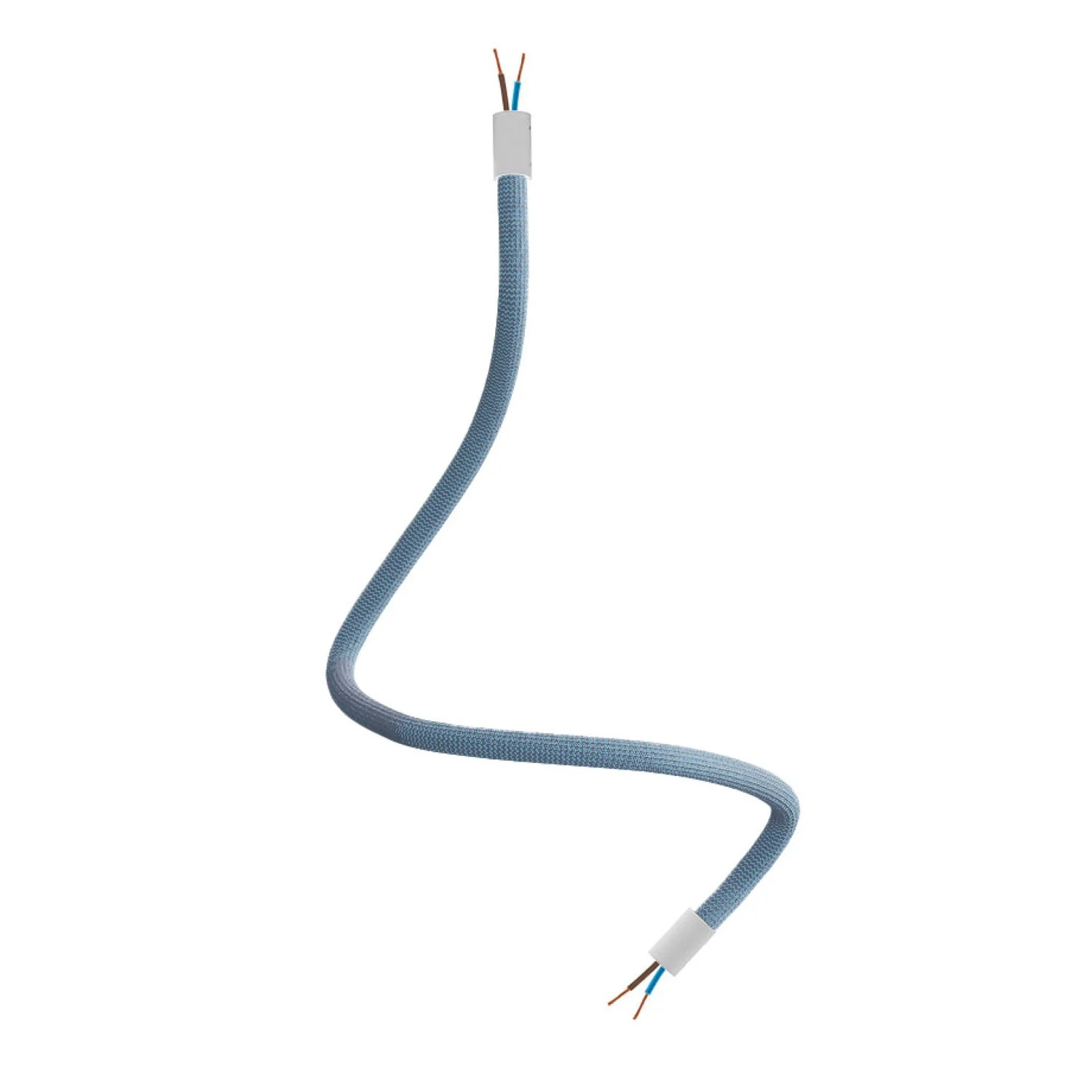 Creative Flex kit with RM78 Petrolio fabric-covered flexible tube and metal end caps - Image 6