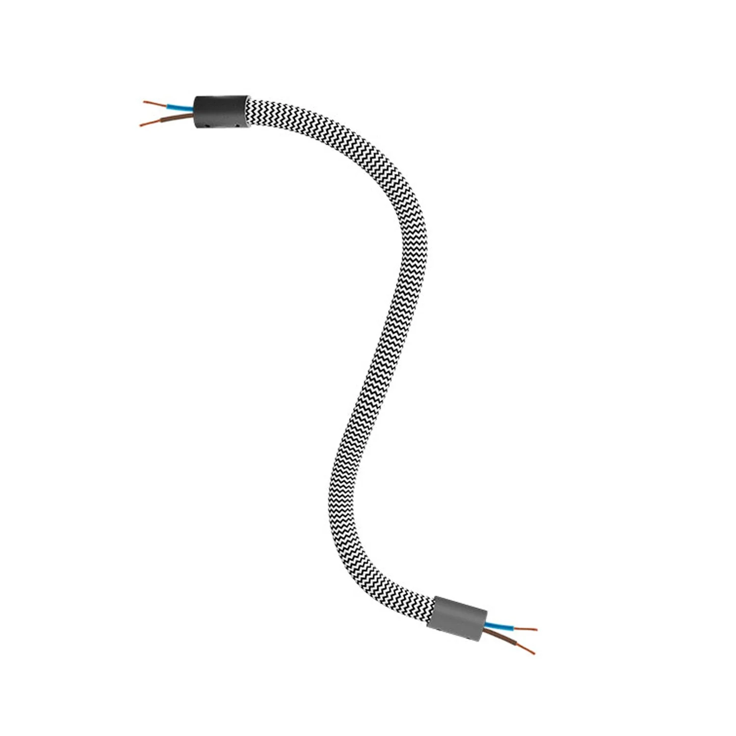 Creative Flex Kit, flexible extension tube covered in RZ04 Black White fabric with metal terminals - Image 12