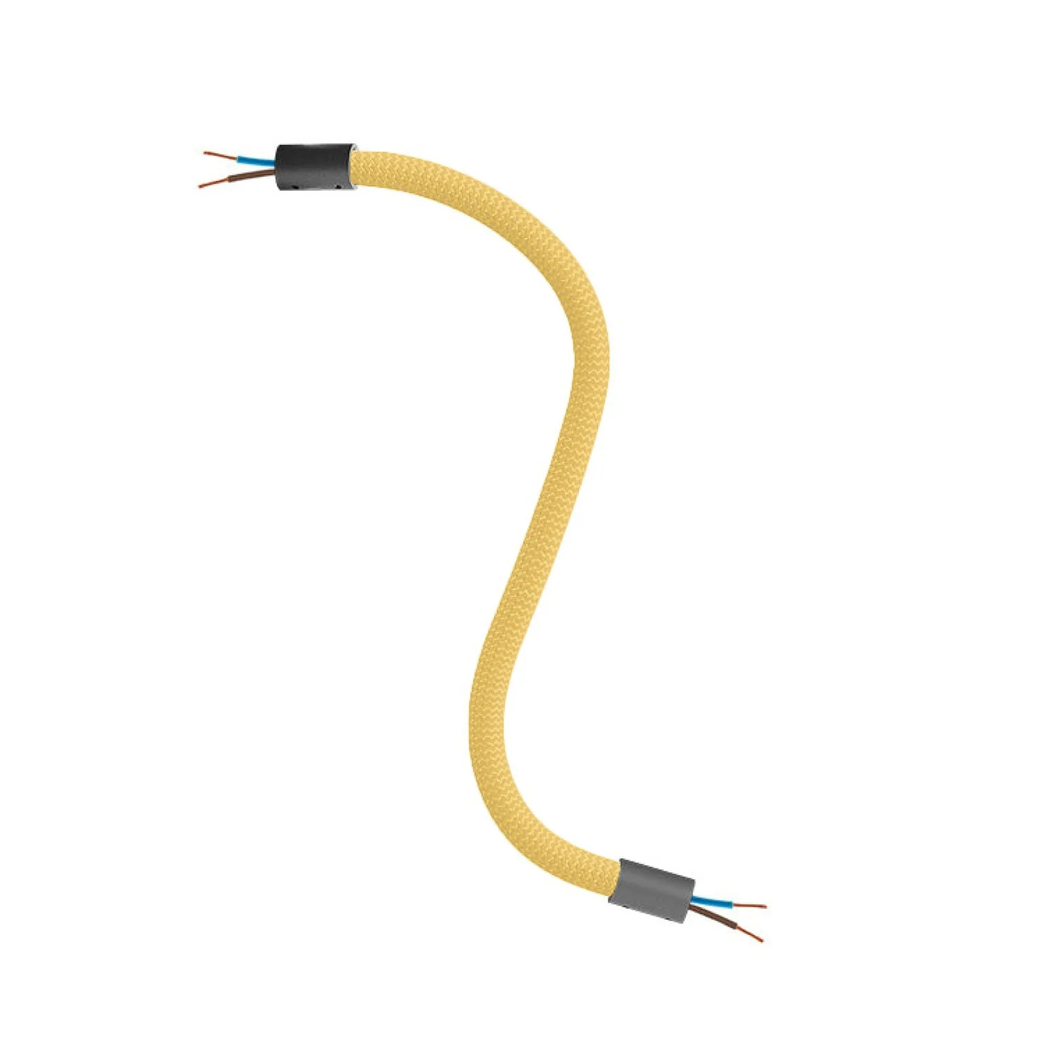 Kit Creative Flex flexible tube covered in RM79 Mustard fabric with metal ends - Image 12
