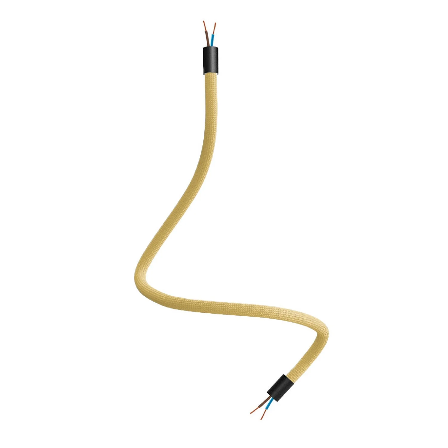 Kit Creative Flex flexible tube covered in RM79 Mustard fabric with metal ends - Image 15