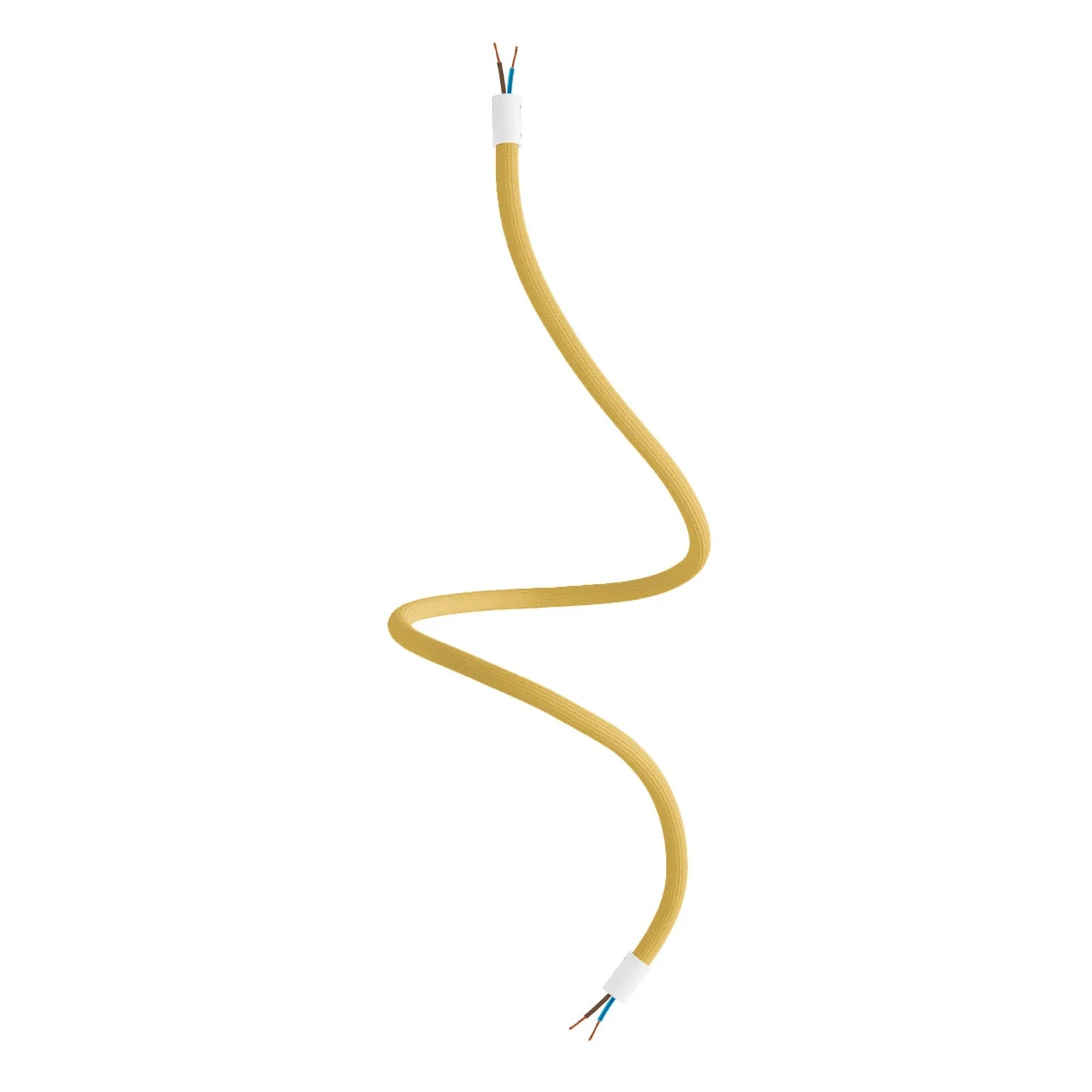 Kit Creative Flex flexible tube covered in RM79 Mustard fabric with metal ends - Image 9