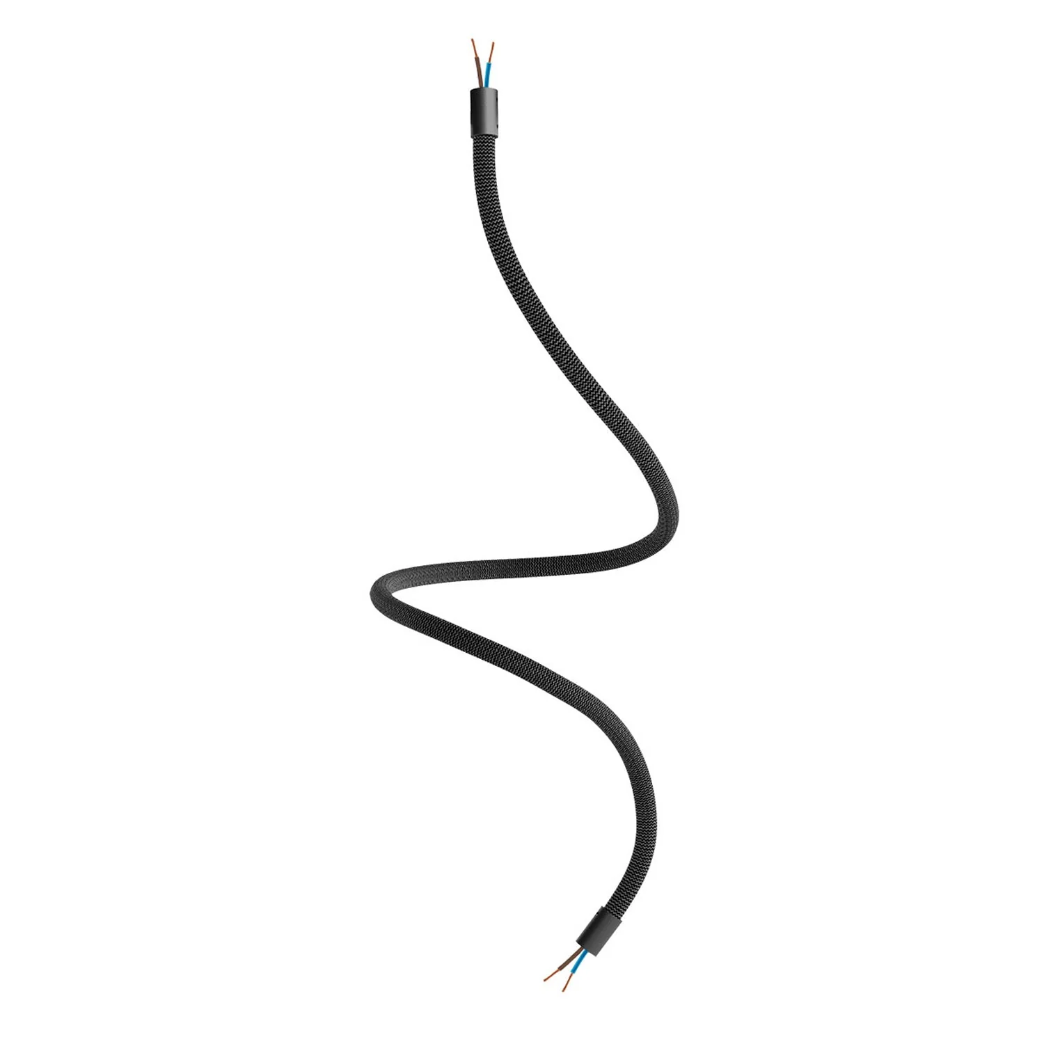 Creative Kit Flex extension hose covered in RZ30 Iron Black fabric with metal terminals - Image 17