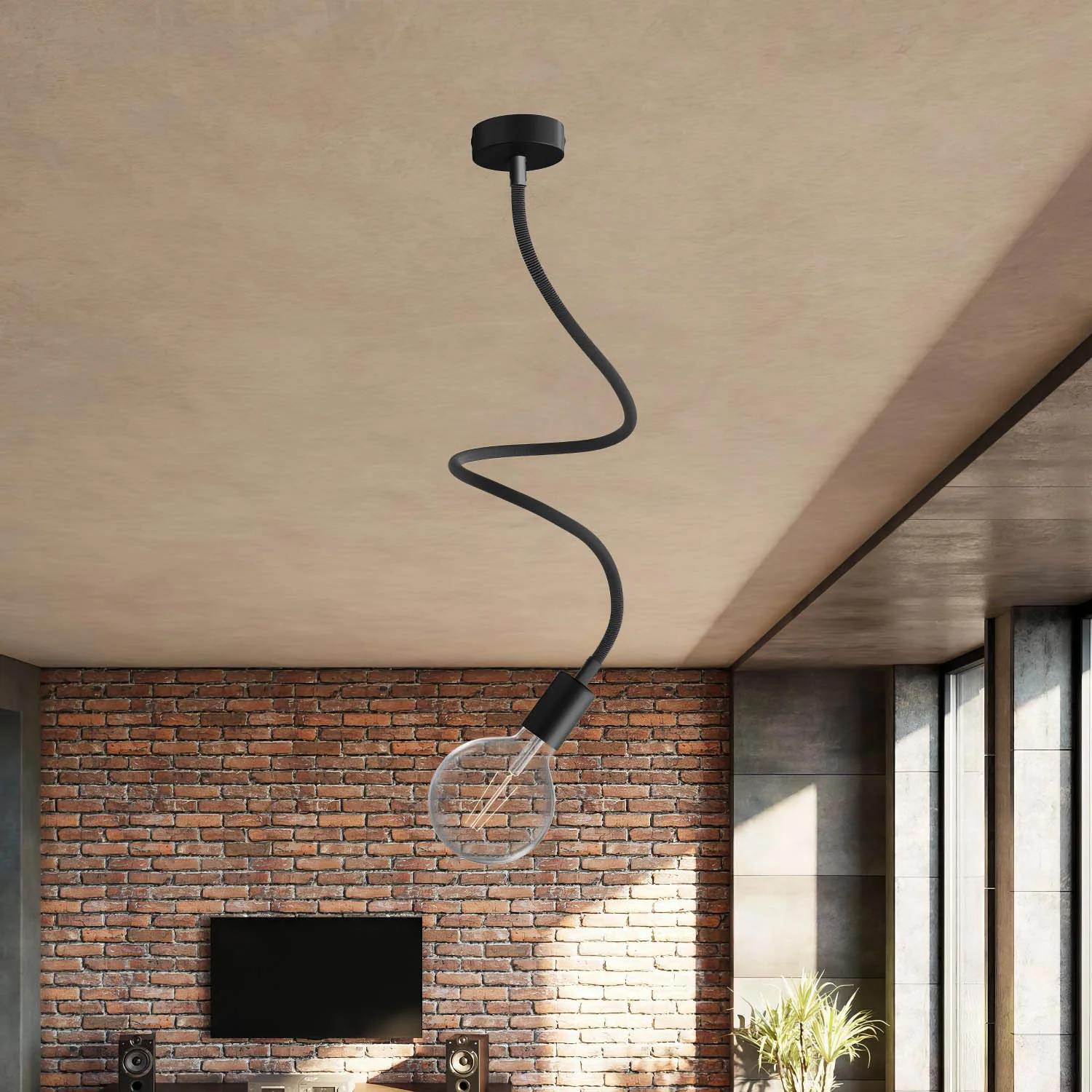 Creative Kit Flex extension hose covered in RZ30 Iron Black fabric with metal terminals - Image 18