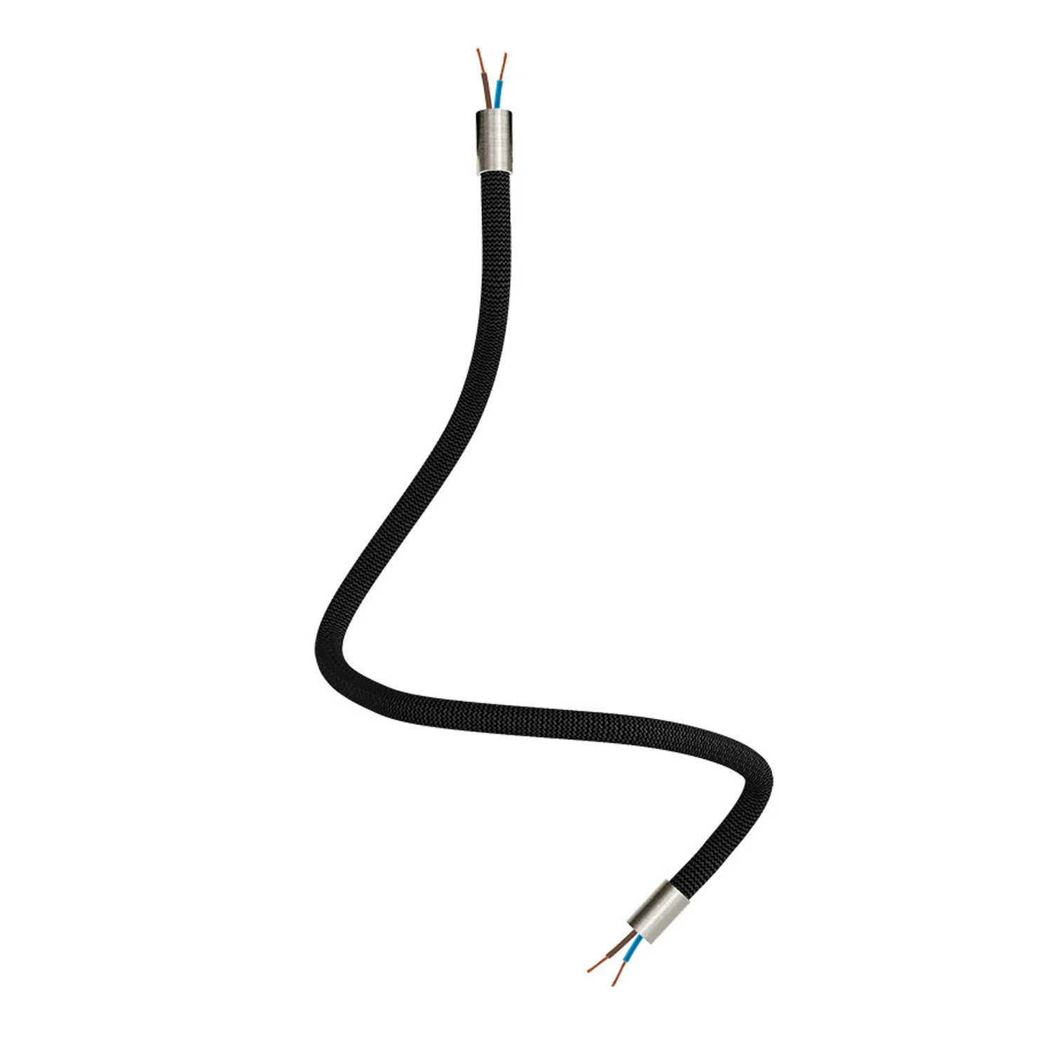 Creative Kit Flex extension hose covered in RZ30 Iron Black fabric with metal terminals - Image 22