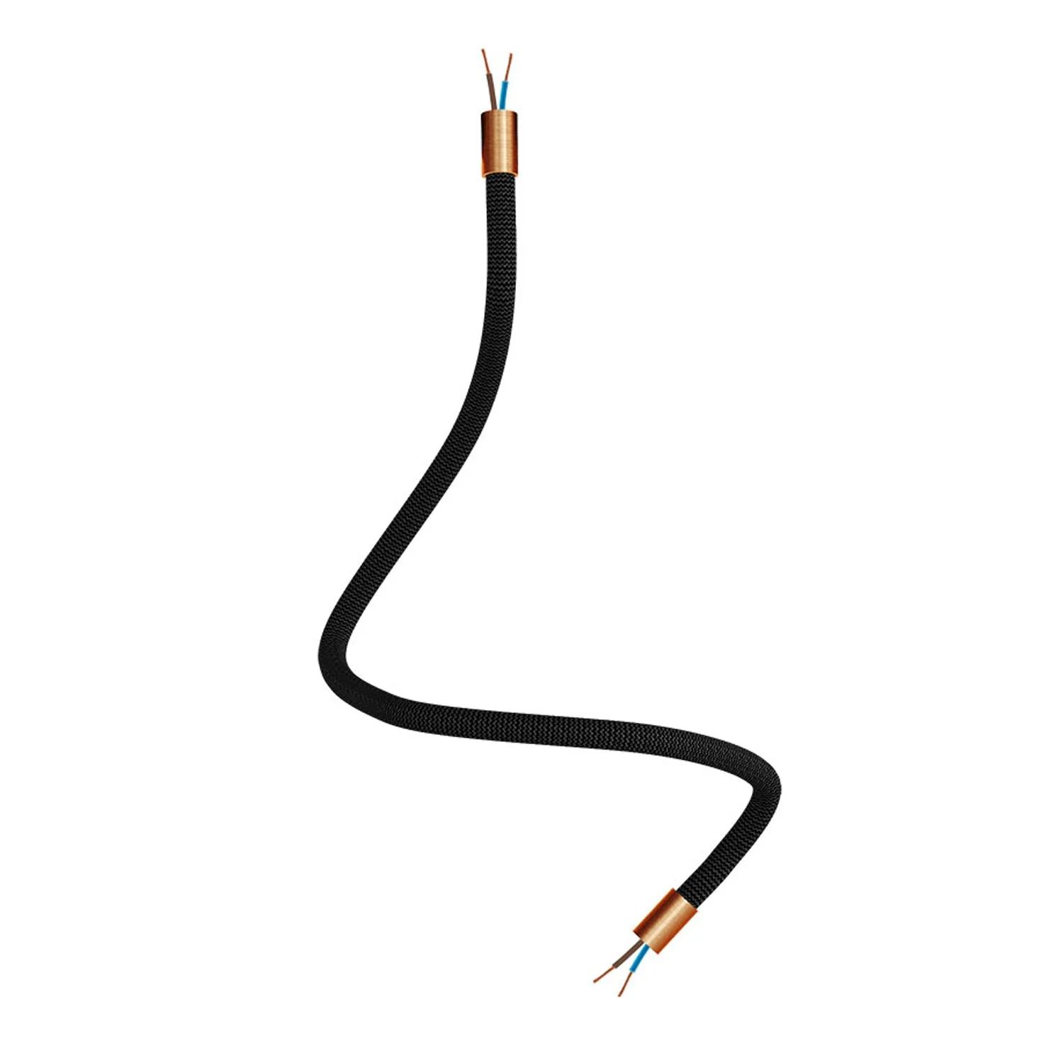 Creative Kit Flex extension hose covered in RZ30 Iron Black fabric with metal terminals - Image 29